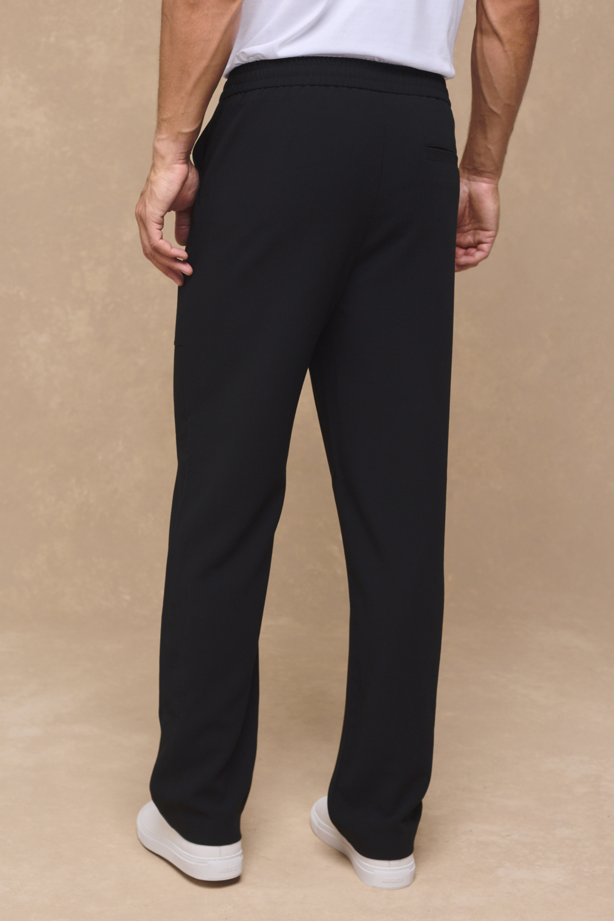 Julien Relaxed Pantalon met Panelen - Zwart