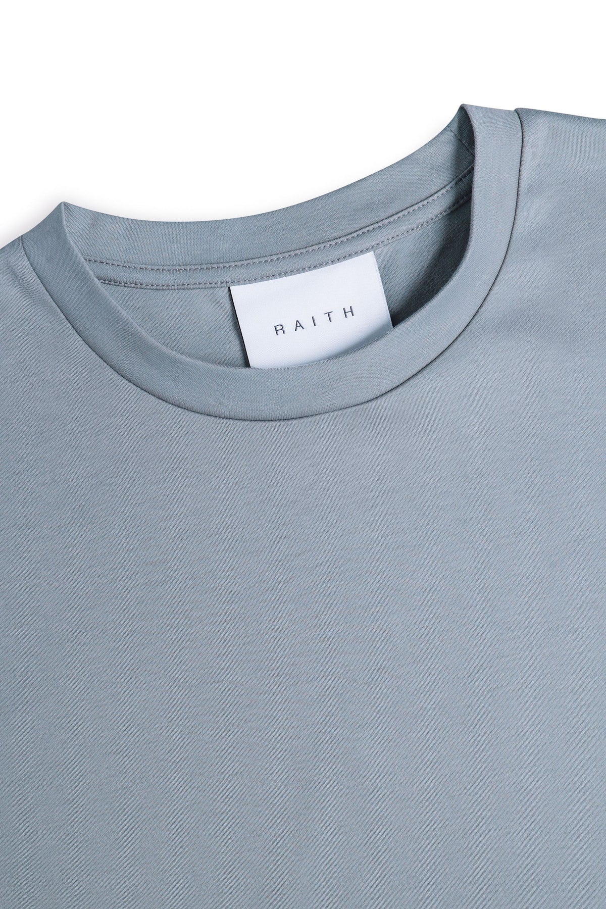 Luxe Mercerised T-Shirt - Light Pewter Blue