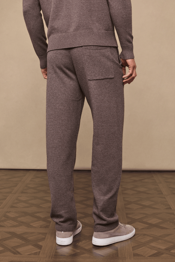 Rowan gebreide broek - Bruin gemêleerd