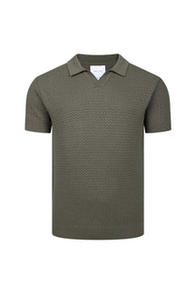 Rapha Cotton Knit Polo - Dark Olive