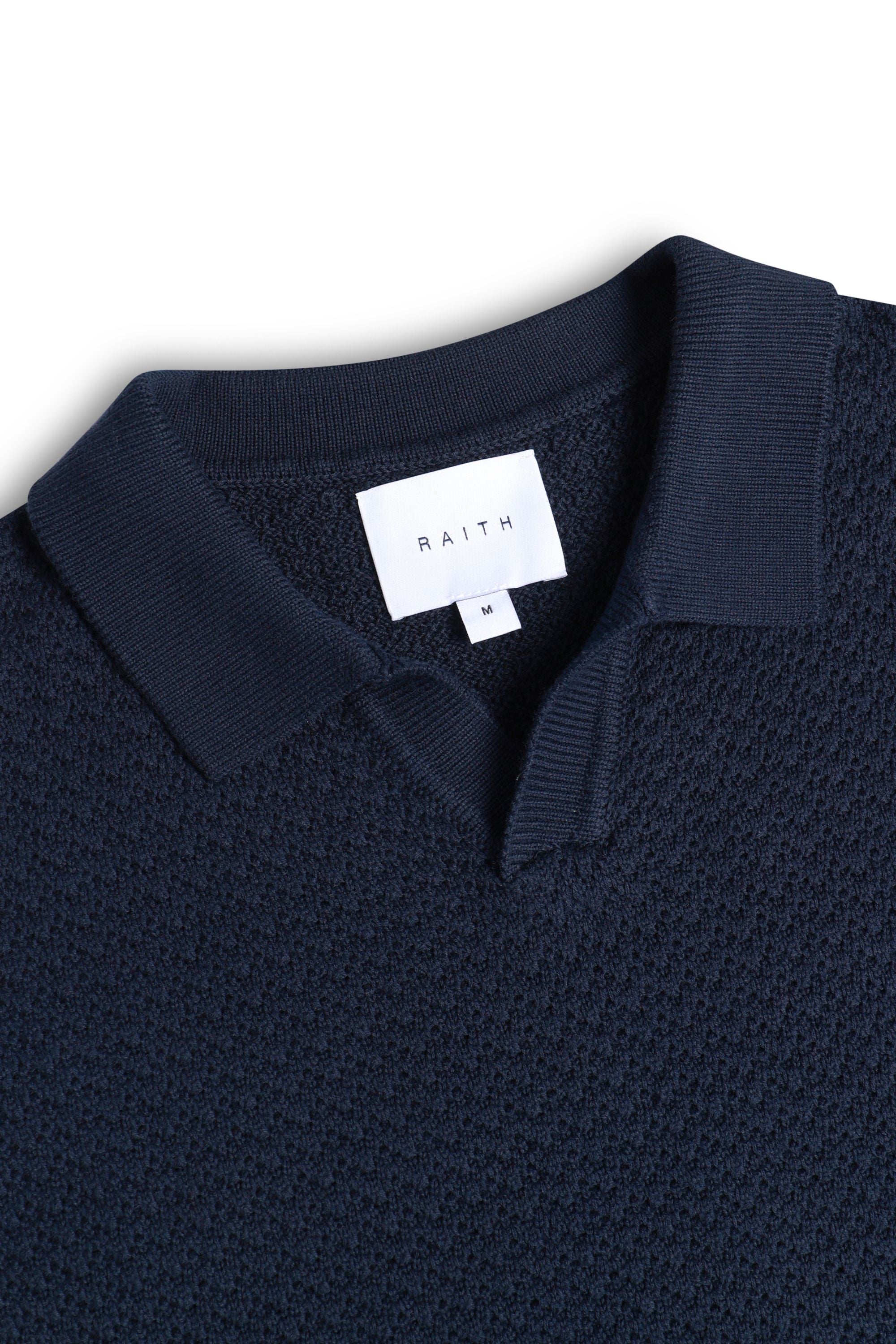Rapha katoenen gebreide polo - marineblauw