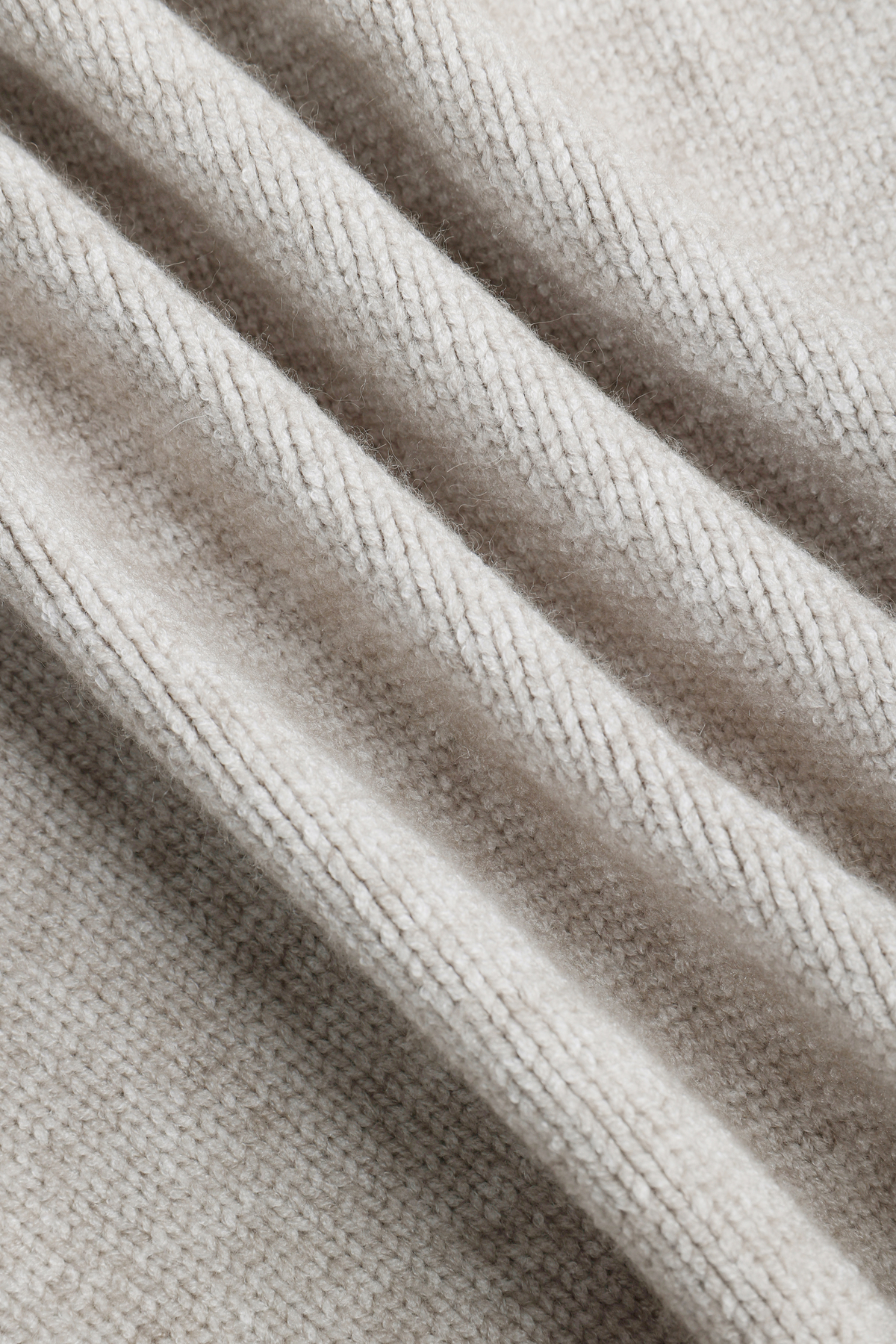 Dylan Chunky Knit Open Collar Sweater - Oatmeal
