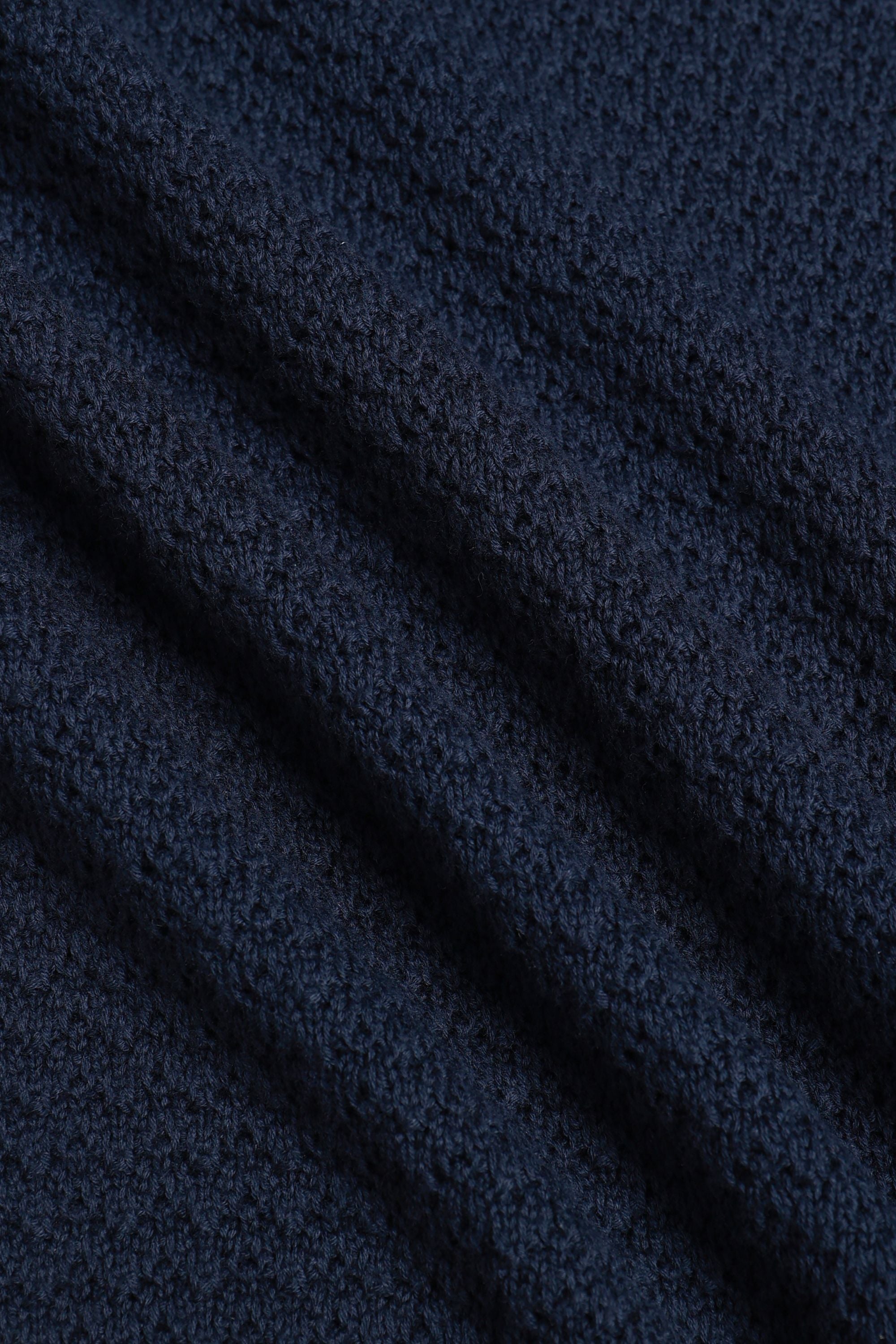 Rapha katoenen gebreide polo - marineblauw