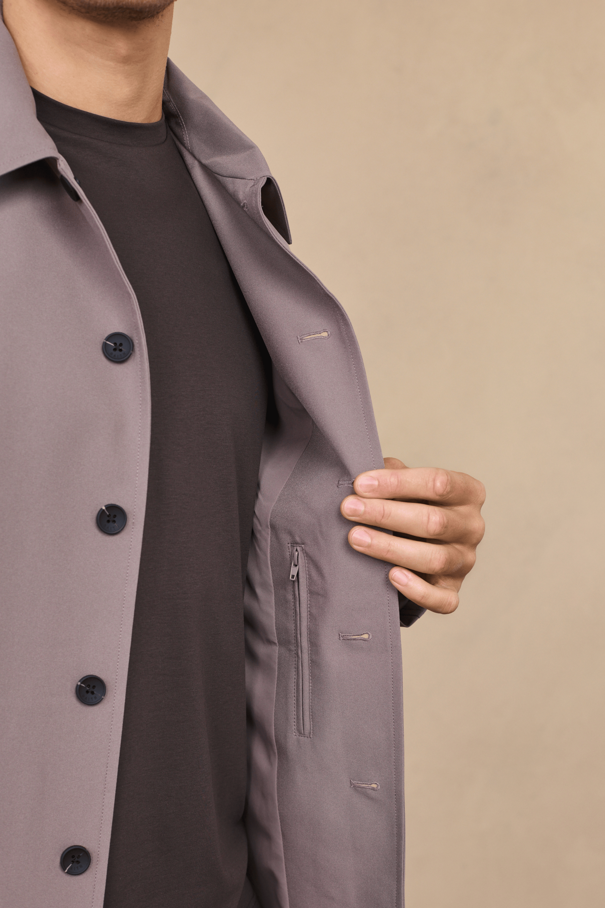 Portica Trenchcoat - Paddestoel