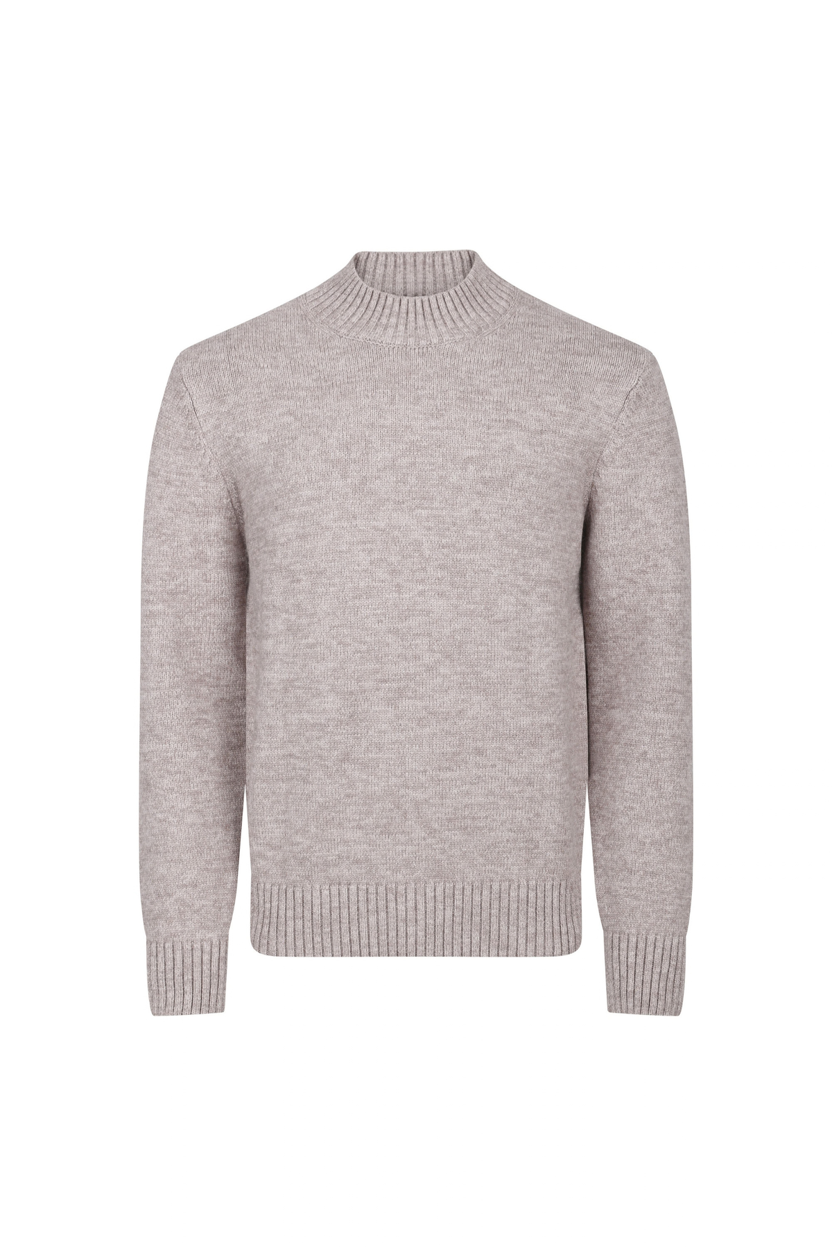 Delphi Crew Neck Knit - Light Brown Marl