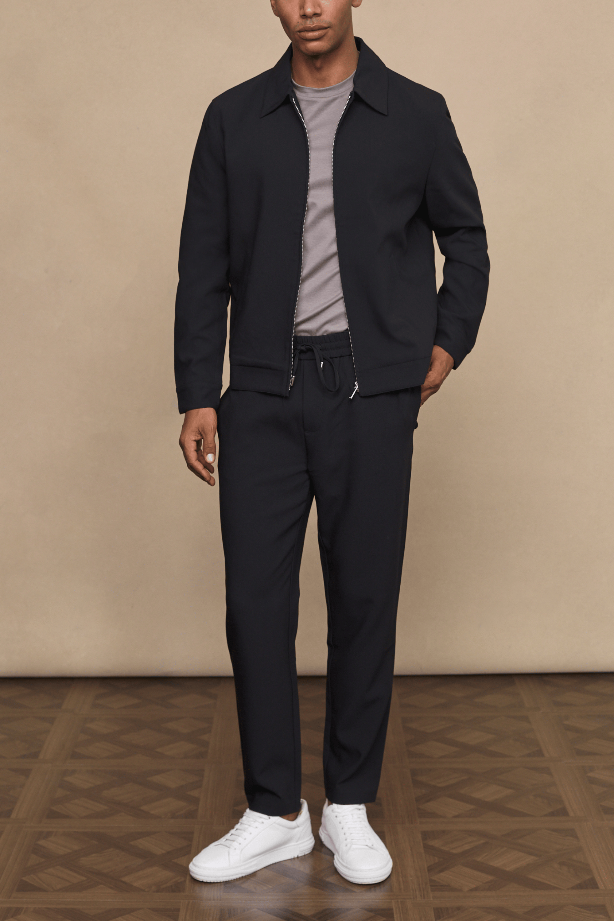 Emilio Everyday Tapered Broek - Zwart