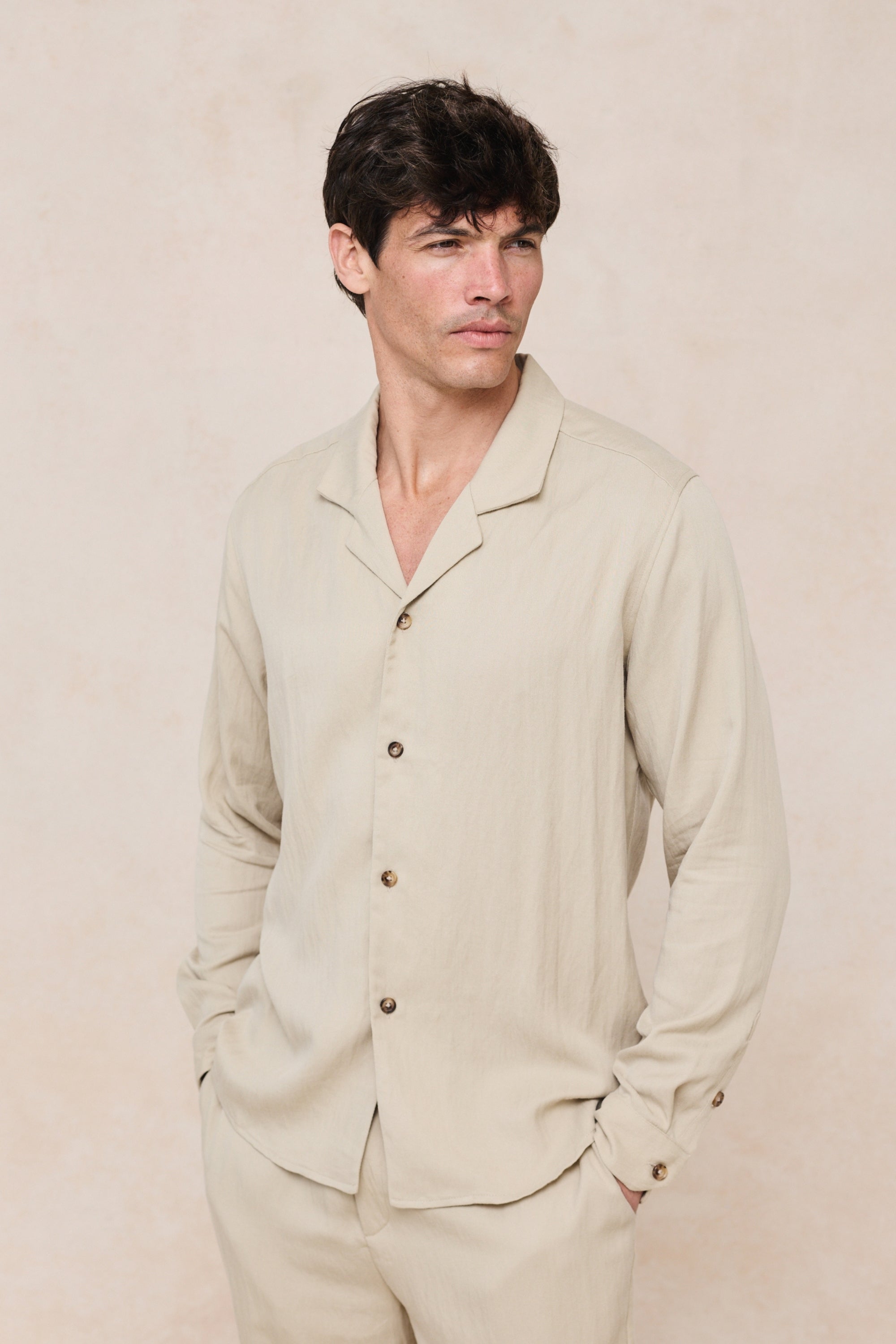 Sergio overhemd - Beige