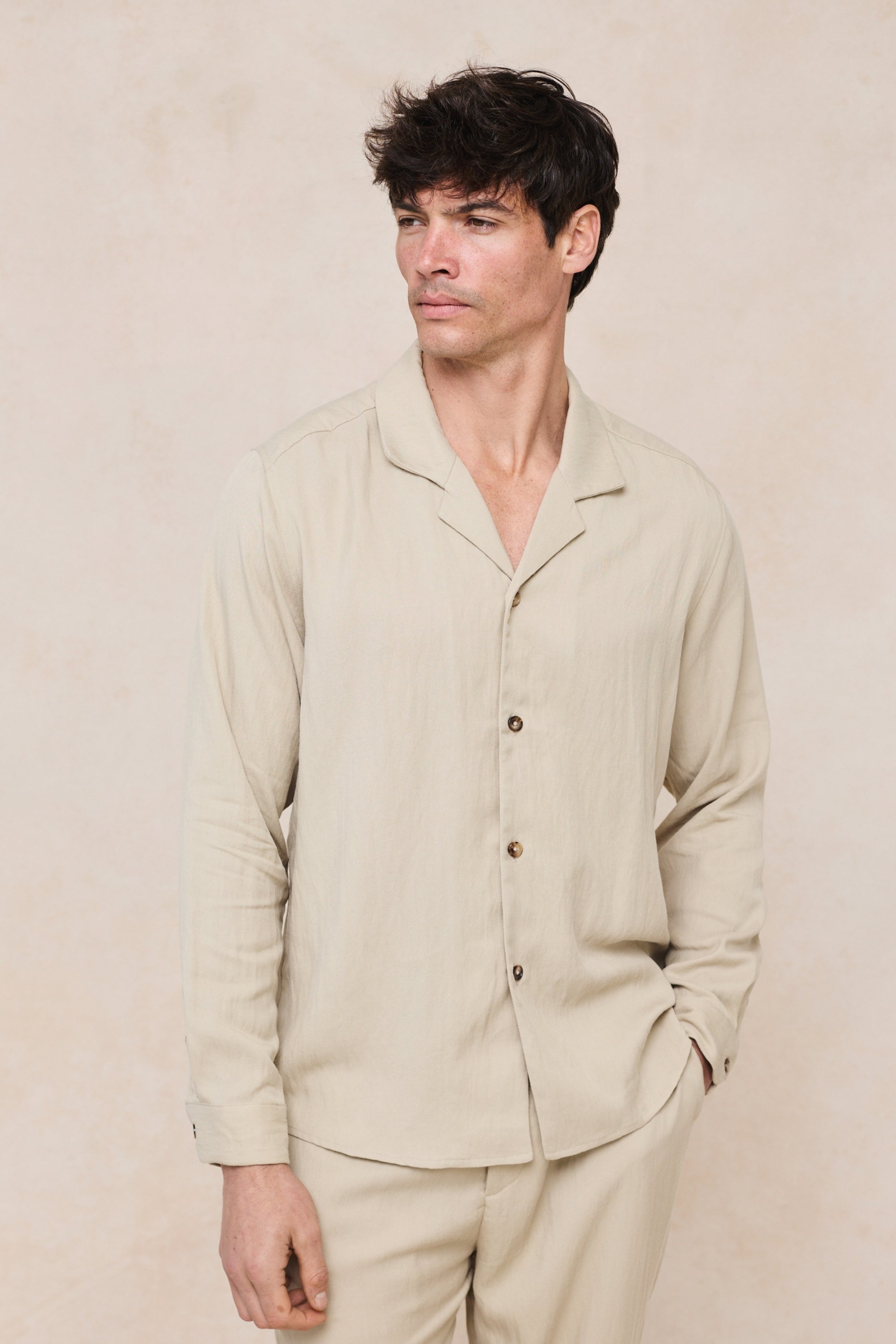 Sergio overhemd - Beige