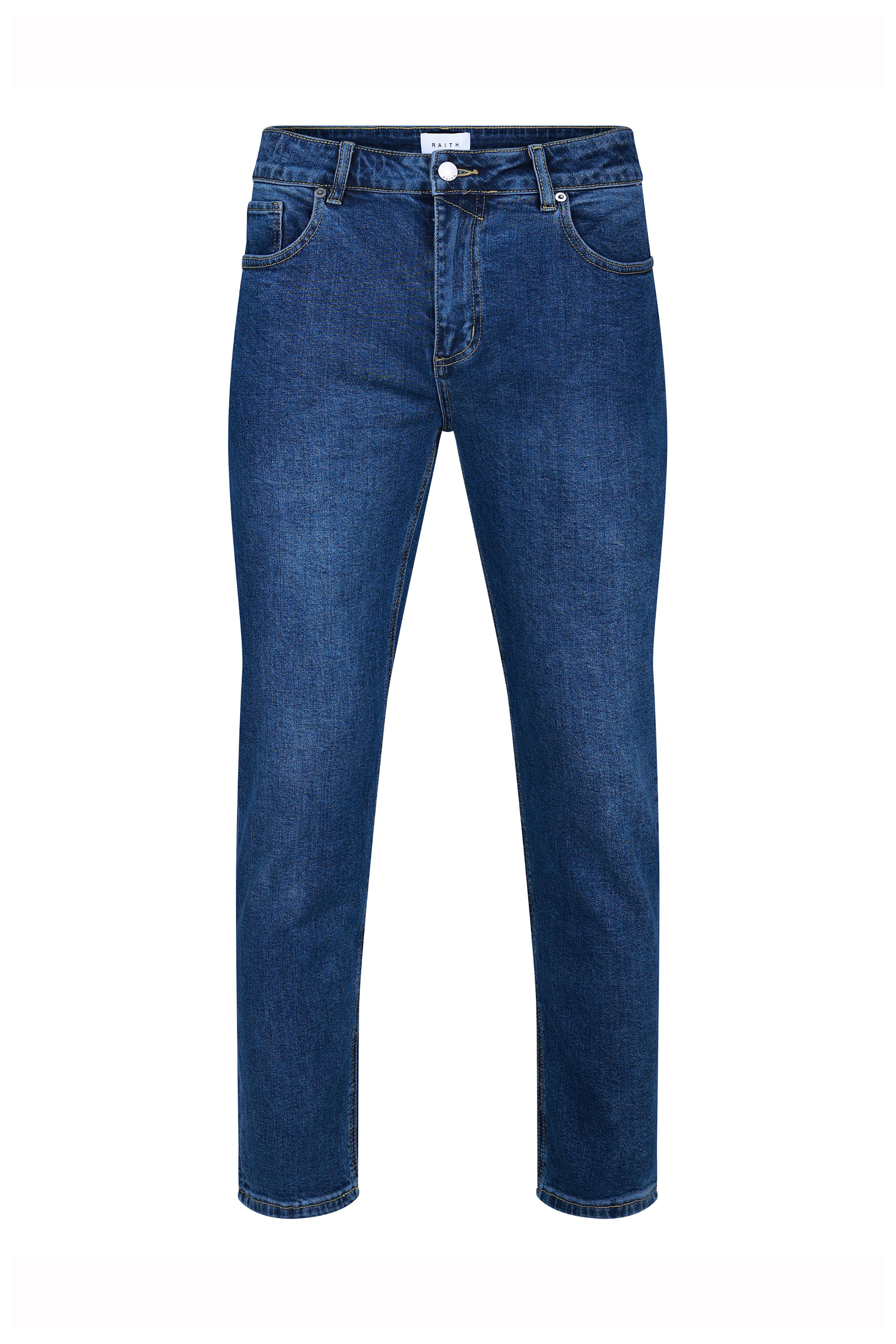Marco Washed Jeans - Middelblauwe Indigo
