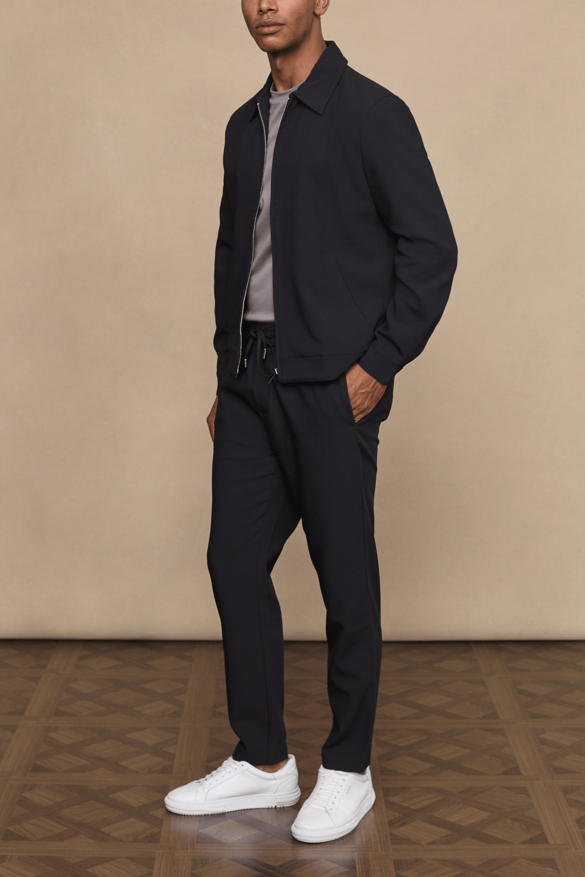 Emilio Everyday Tapered Broek - Zwart