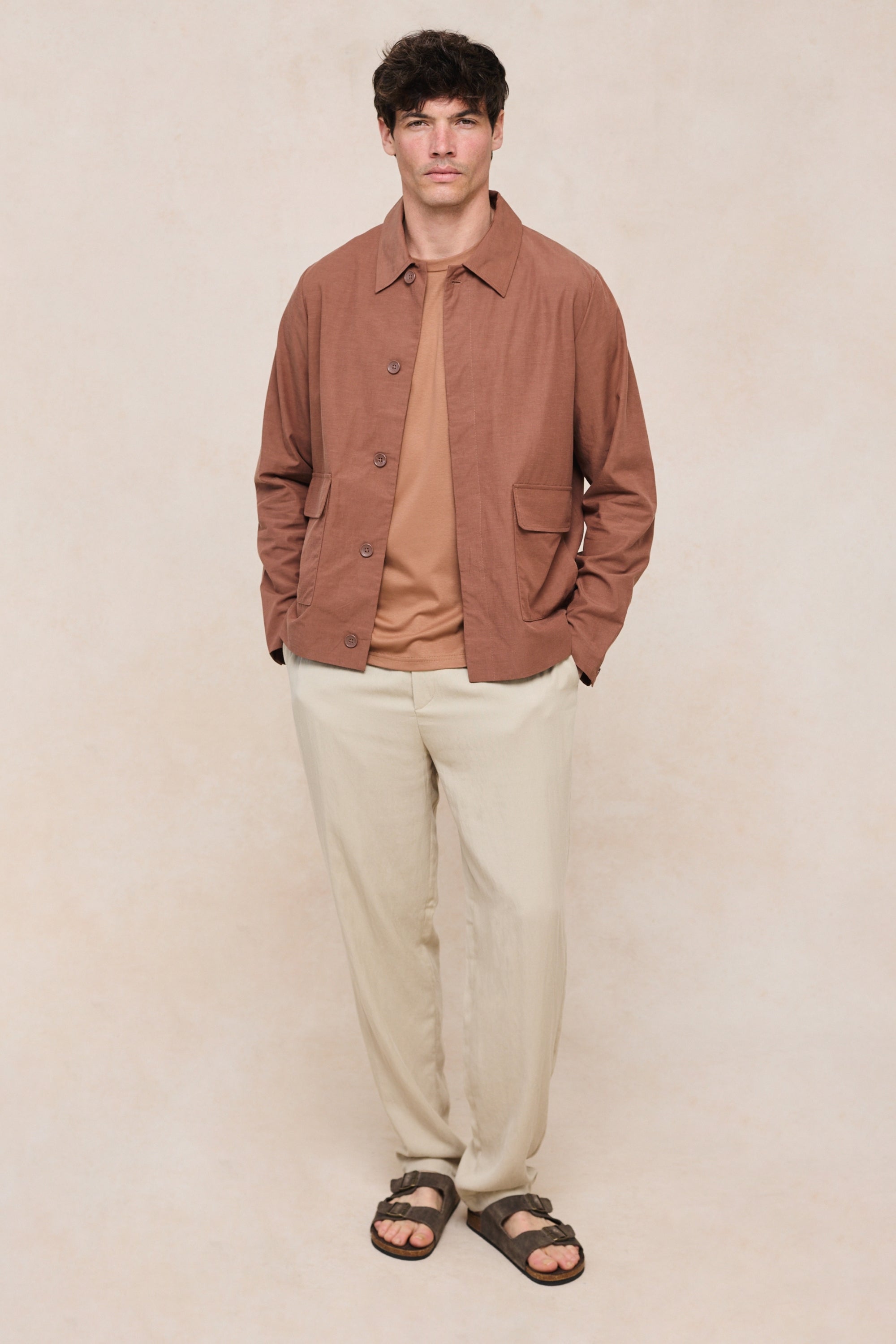 Diego Patch Pocket Tailored Jacket - Rust