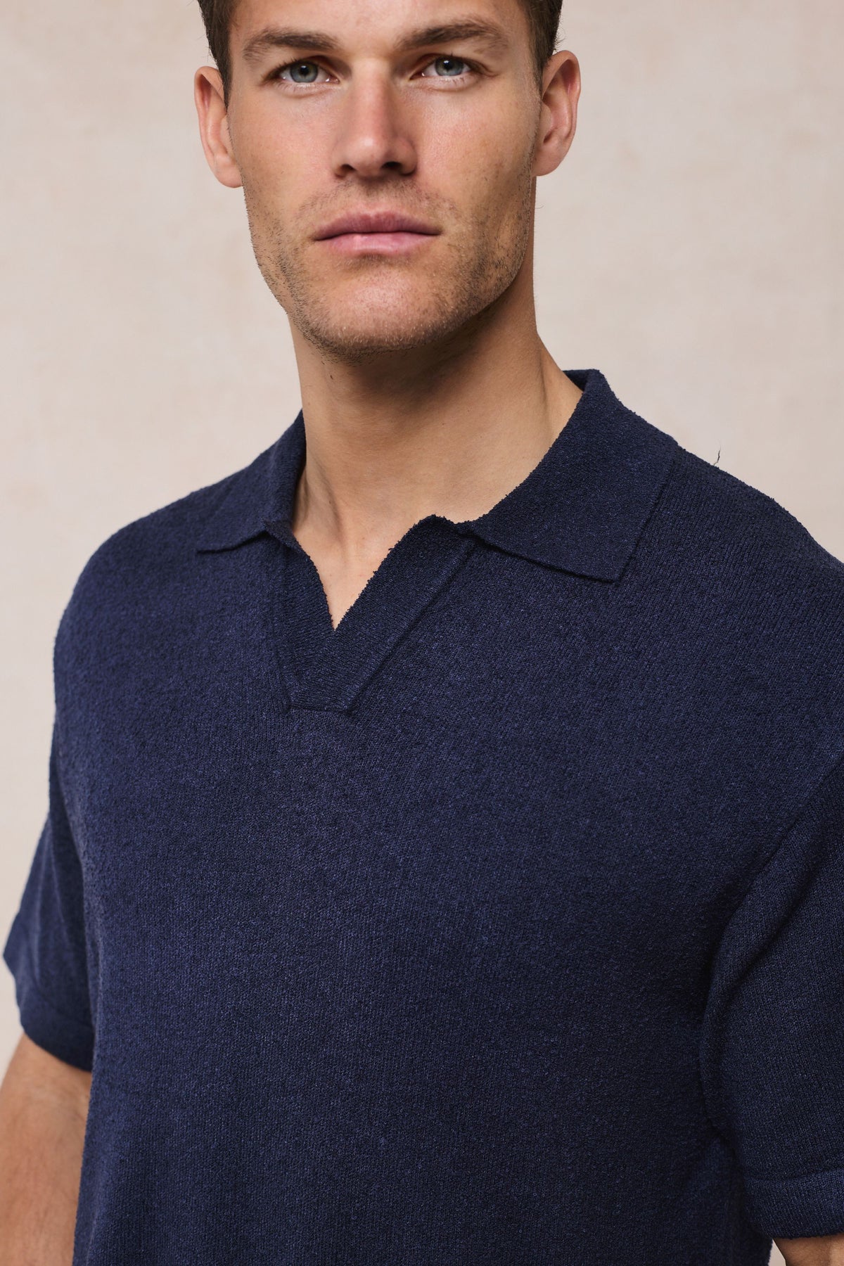 Miguel Boucle poloshirt - Marine