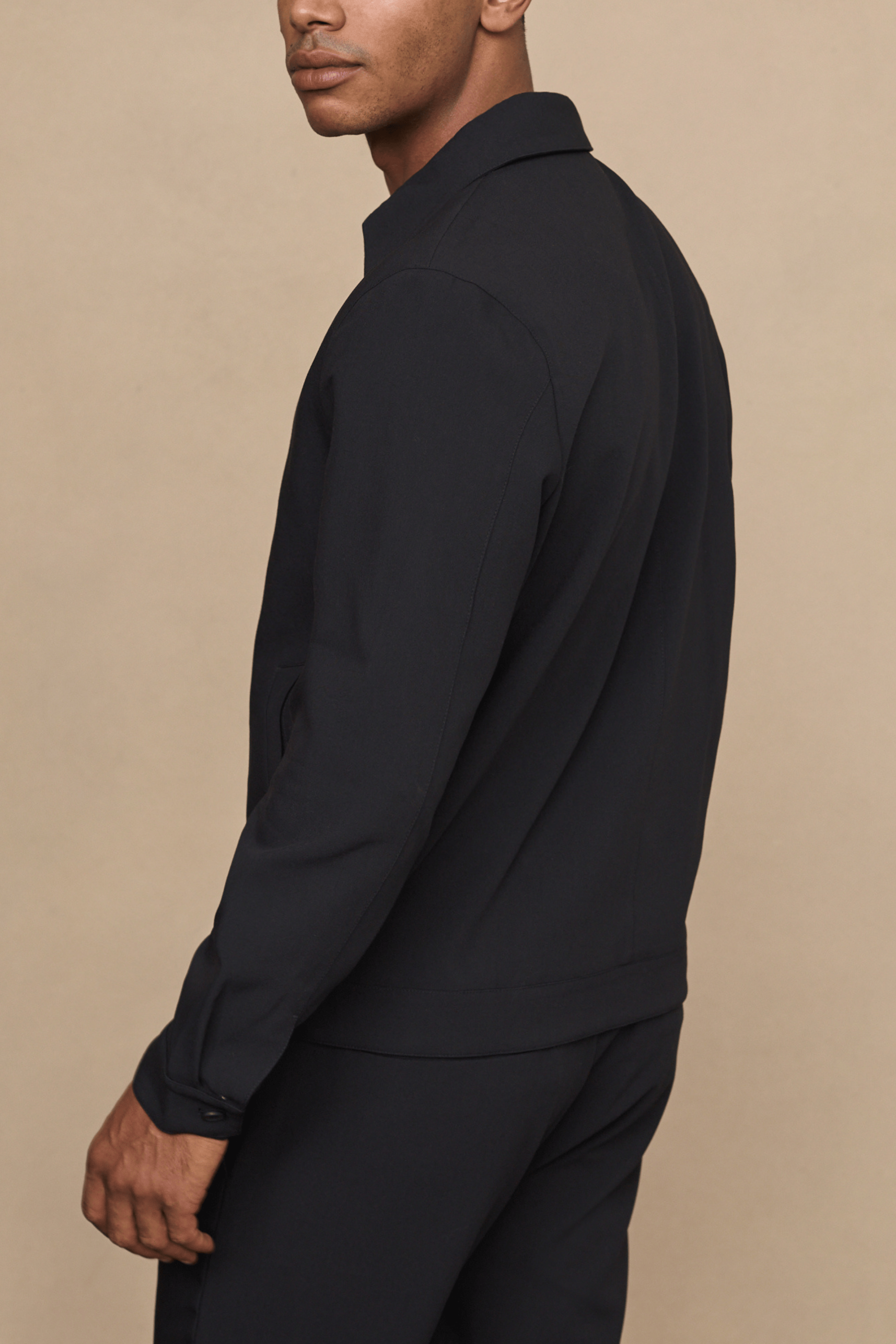 Emilio jas met ritssluiting - zwart