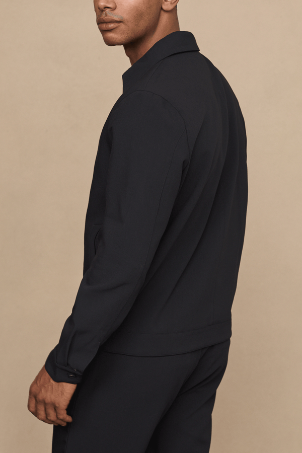 Emilio jas met ritssluiting - zwart