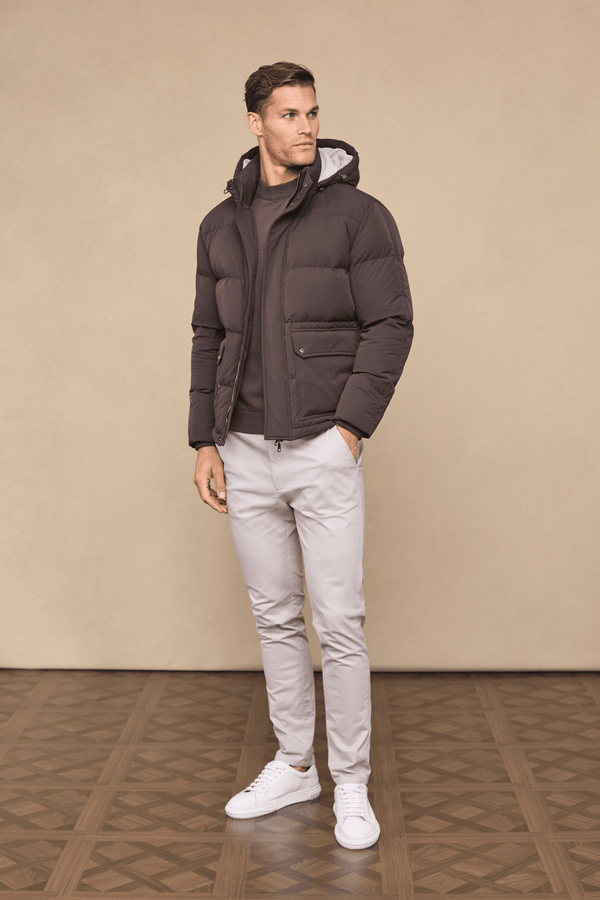 Everetto Donsgevoerde Pufferjas - Bruin