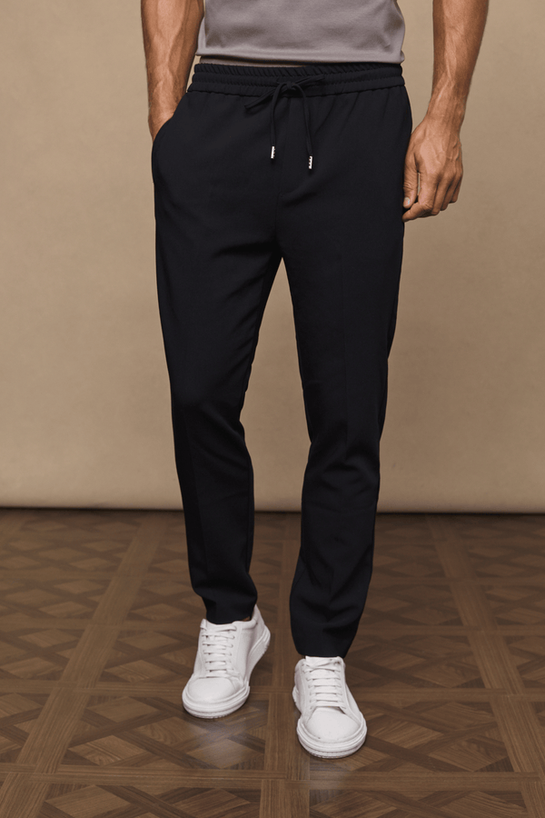 Emilio Everyday Tapered Broek - Zwart