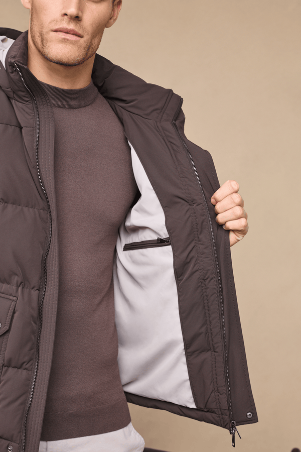 Everetto Donsgevoerde Pufferjas - Bruin