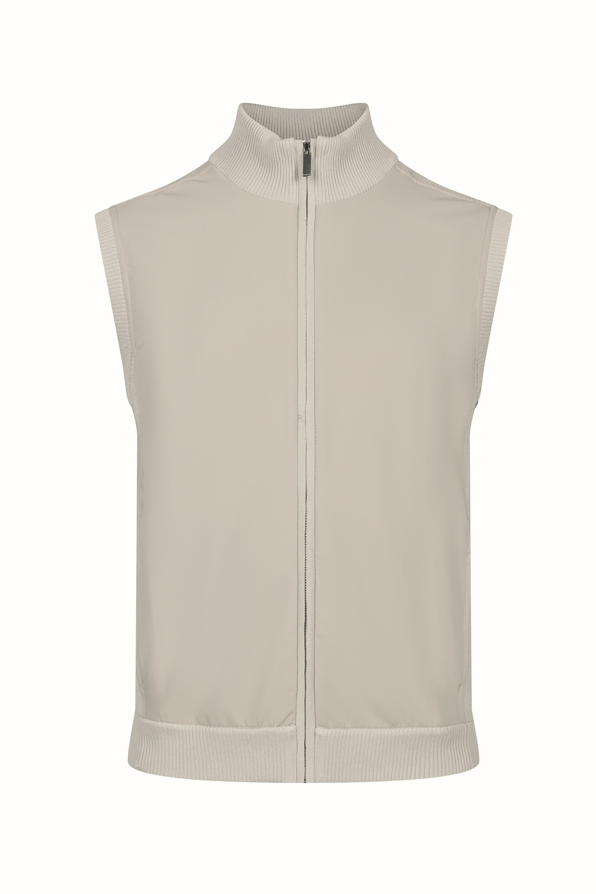 Davi Hybrid gebreid vest - Steen