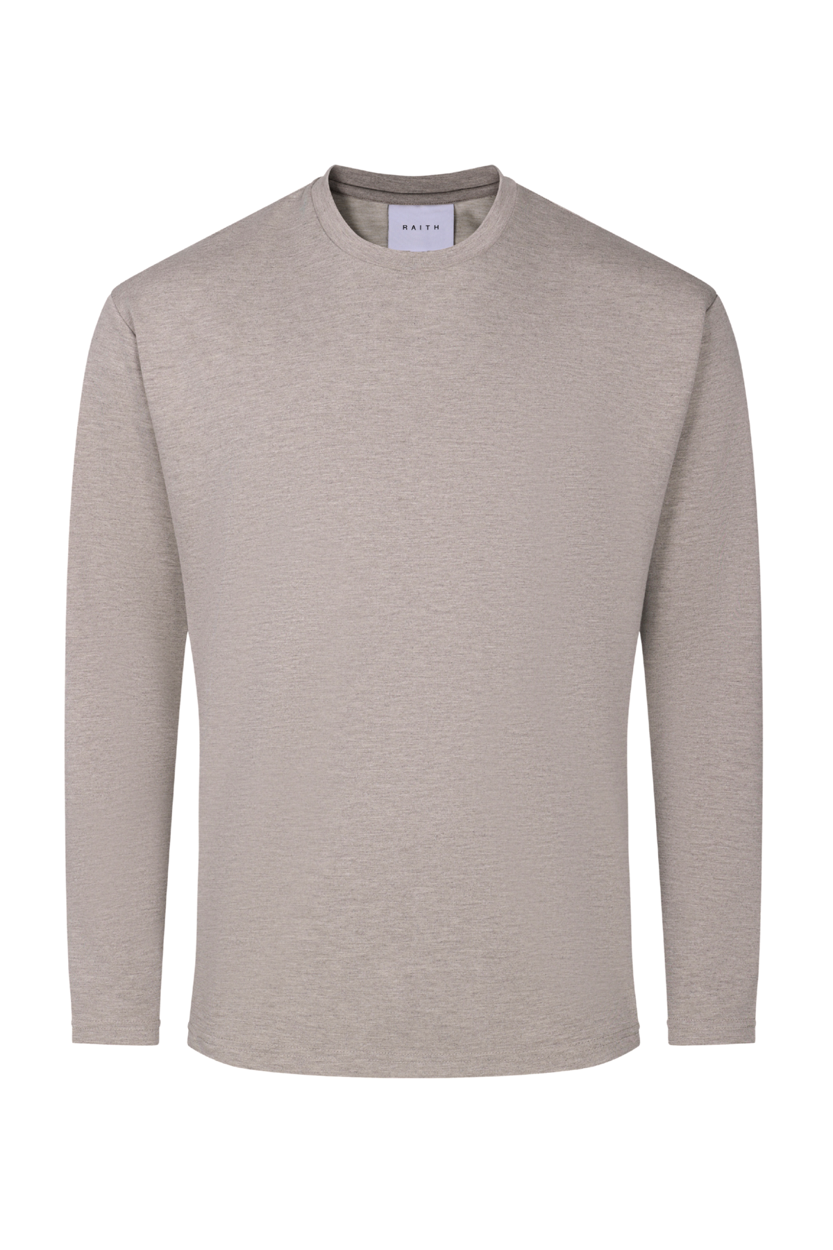Long Sleeve Relaxed T-Shirt - Oatmeal Marl