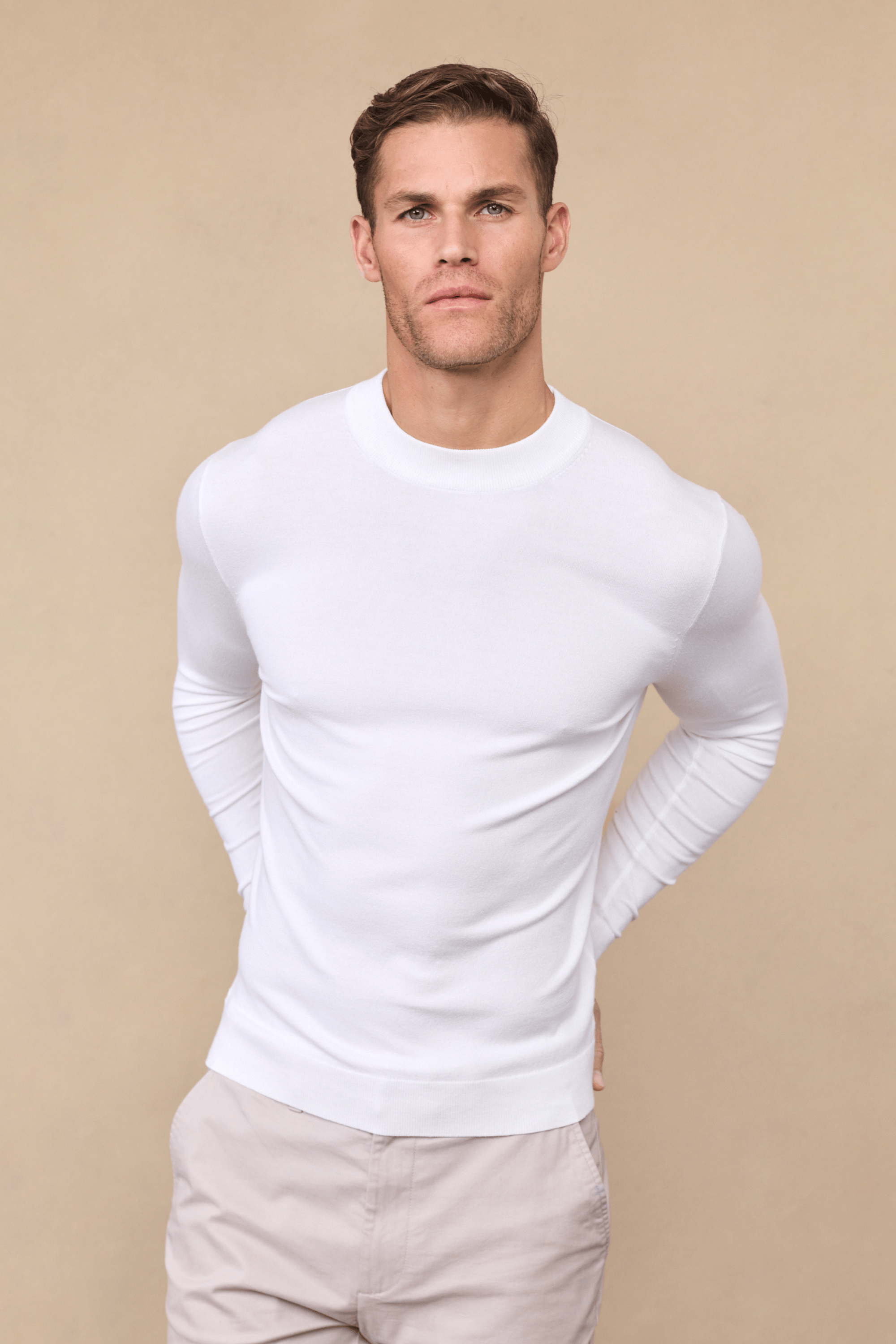 Noah Lightweight Crew Neck Sweater - Ecru