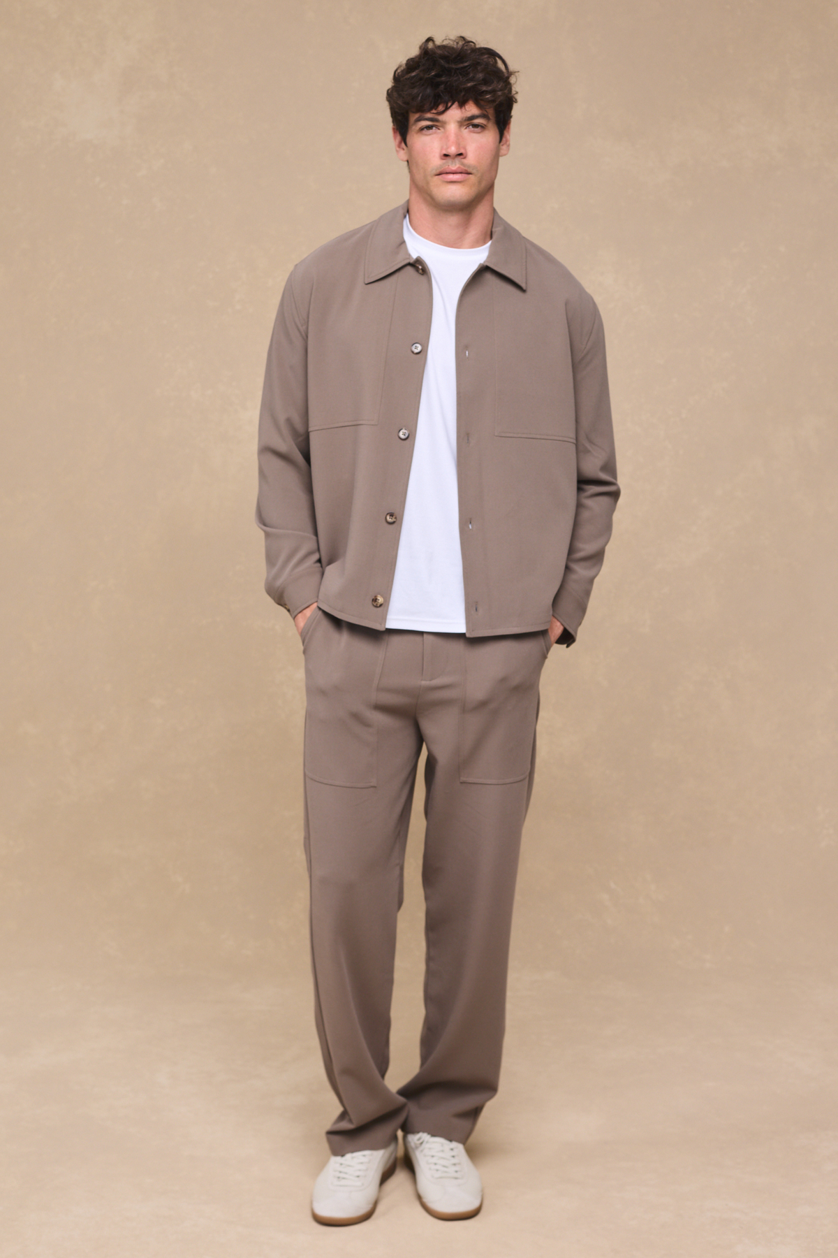 Julien Relaxed Panelled Trouser - Olive