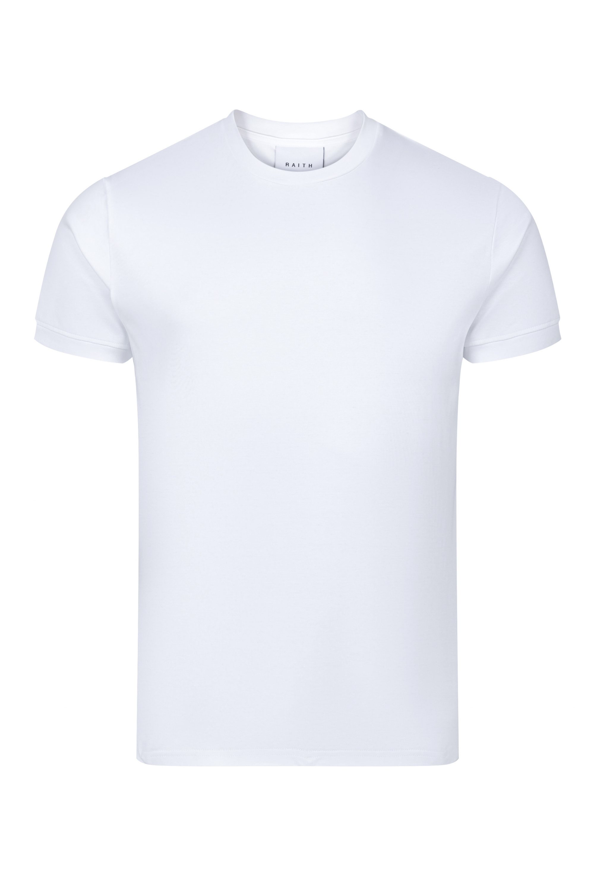 Luxe gemerceriseerd T-shirt - Wit