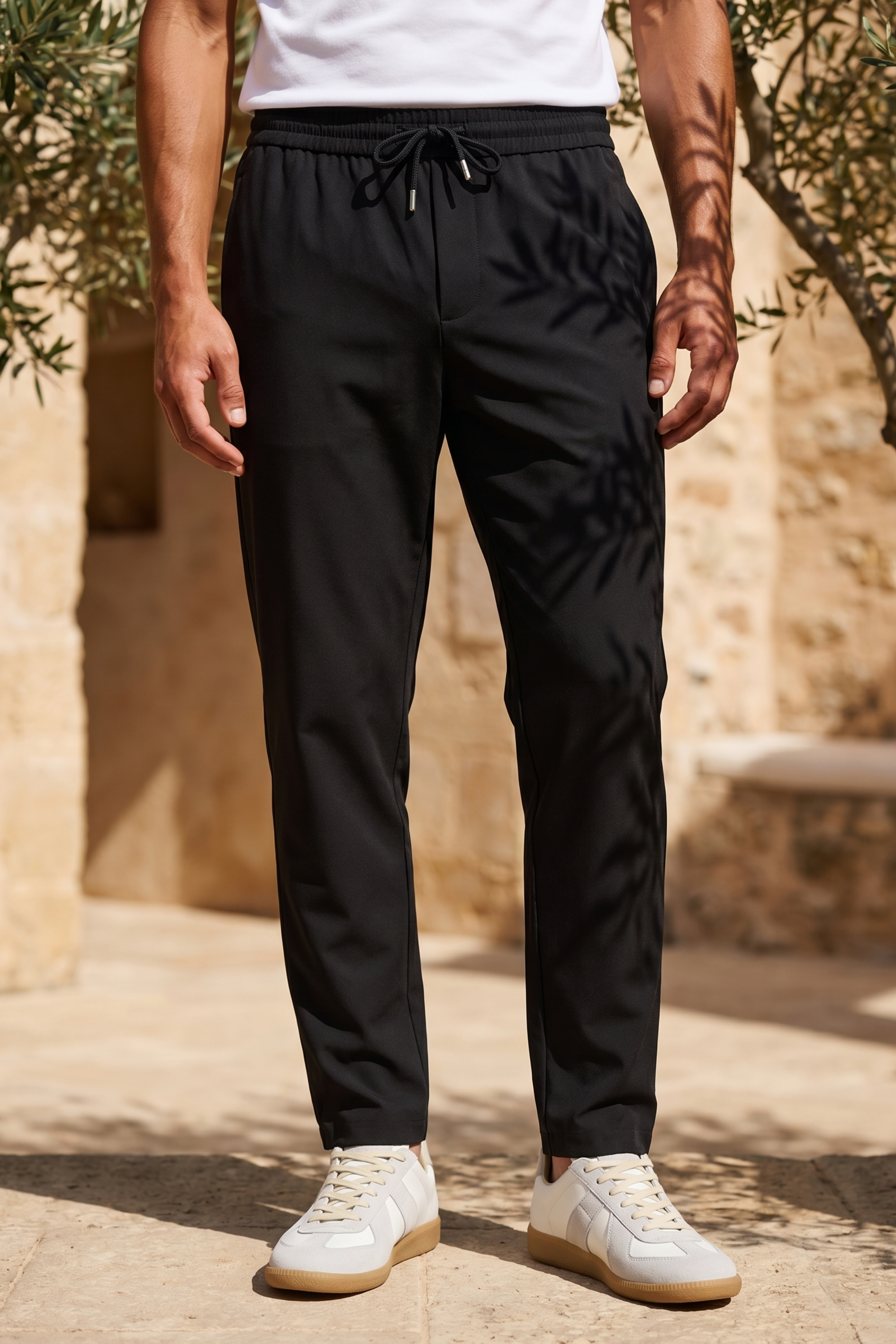 Emilio Everyday Tapered Broek - Zwart