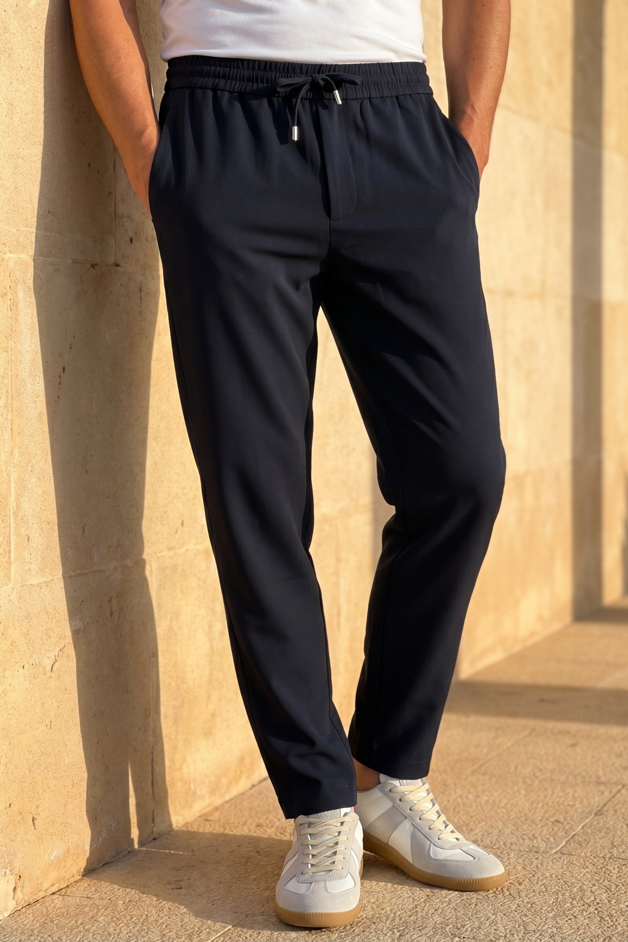 Emilio Everyday Tapered Broek - Zwart