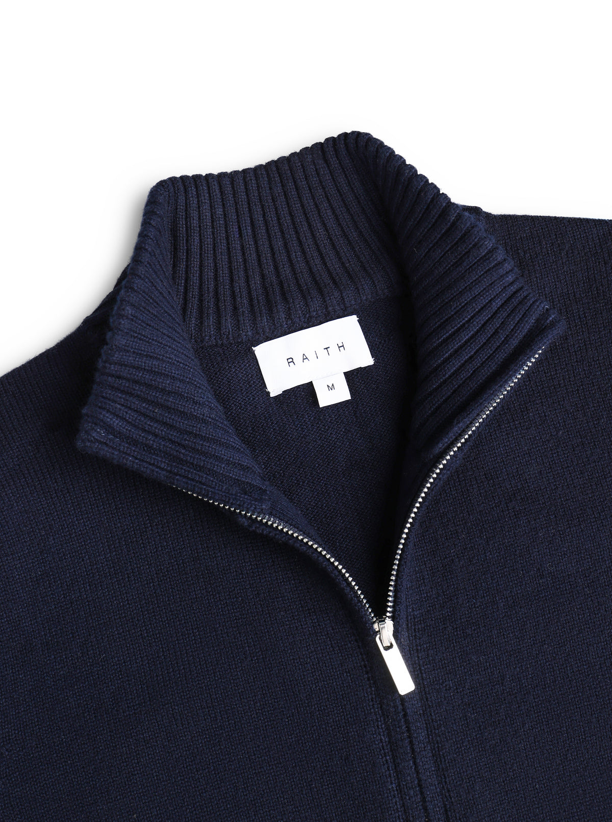 Emil Zip Through Knitted Jacket - Navy