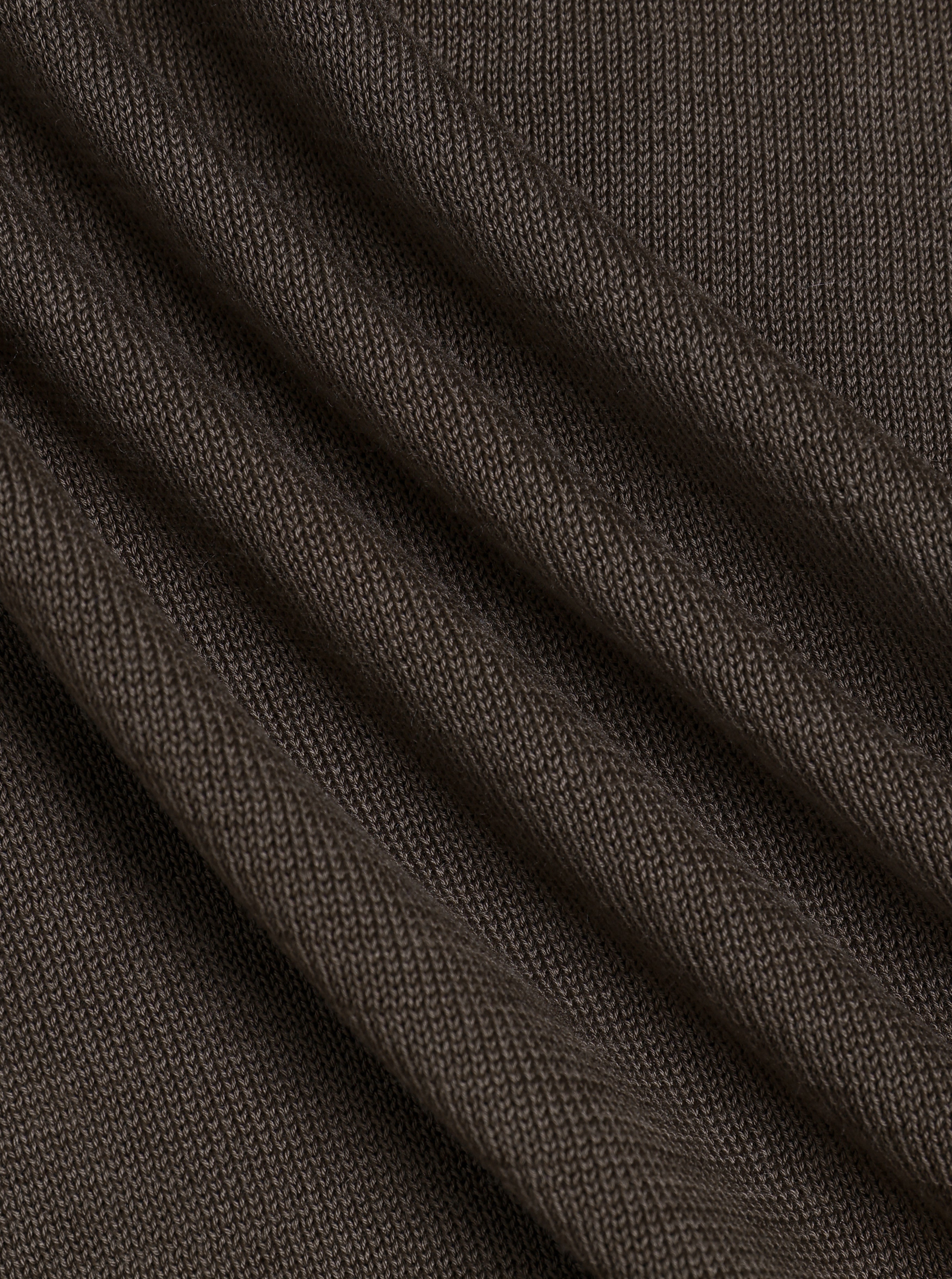 Pedro Button Through Short Sleeve Knitted Shirt - Brown