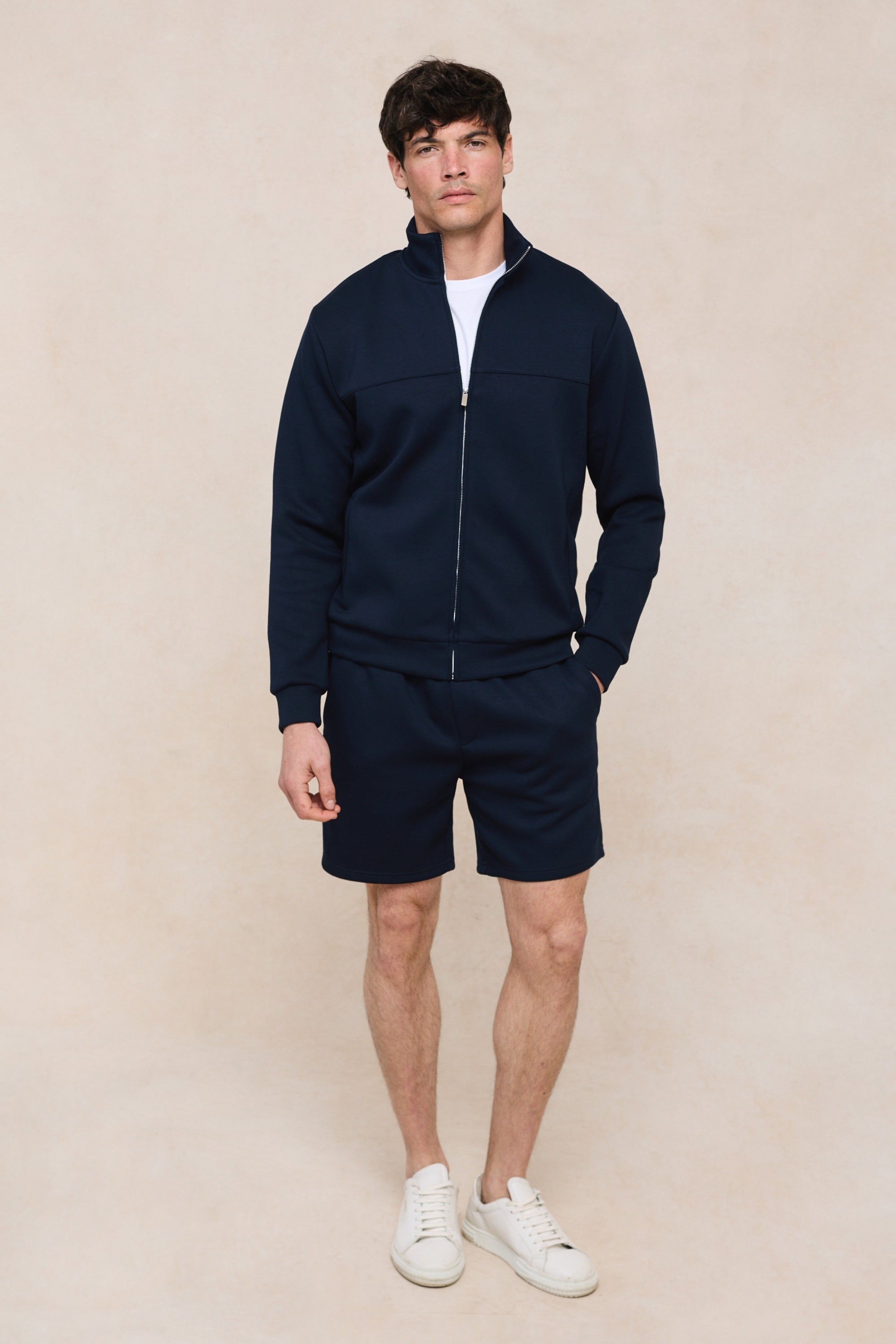 Luxe korte broek - Marineblauw