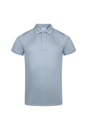 Santi gemerceriseerd poloshirt - Licht tinblauw