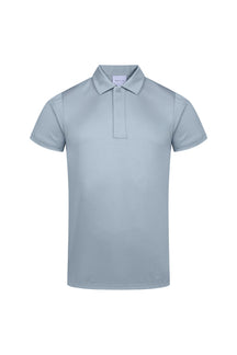 Santi gemerceriseerd poloshirt - Licht tinblauw