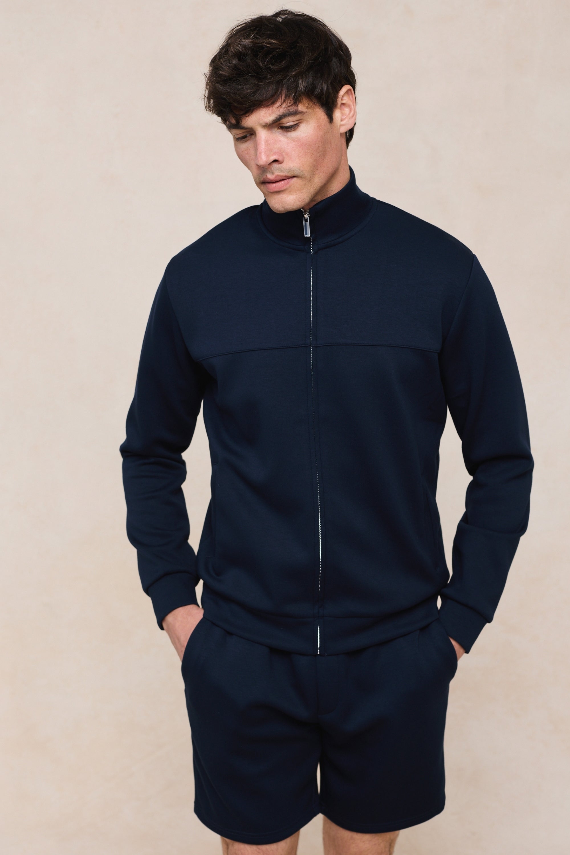 Luxe korte broek - Marineblauw