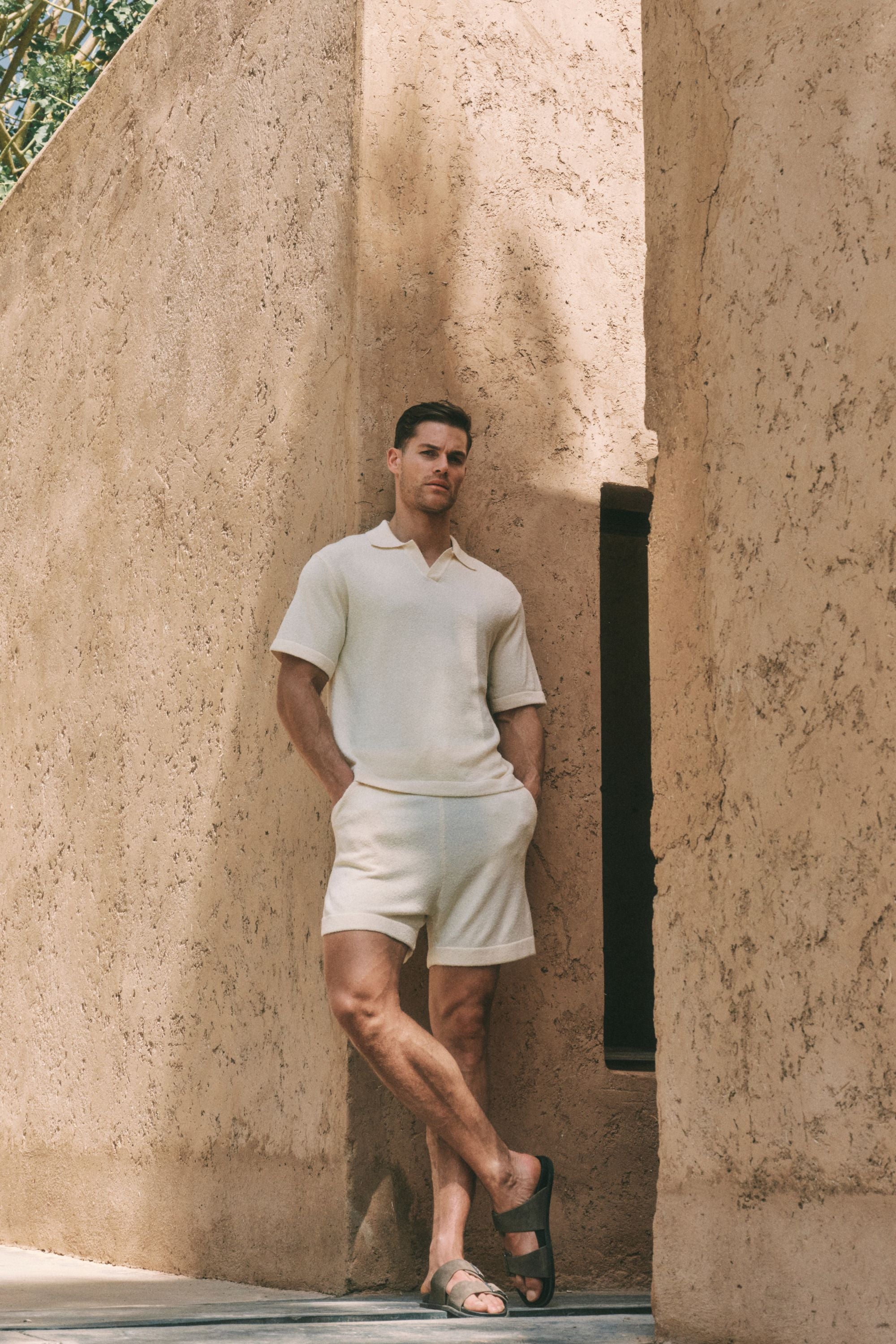 Miguel Boucle Poloshirt - Ecru