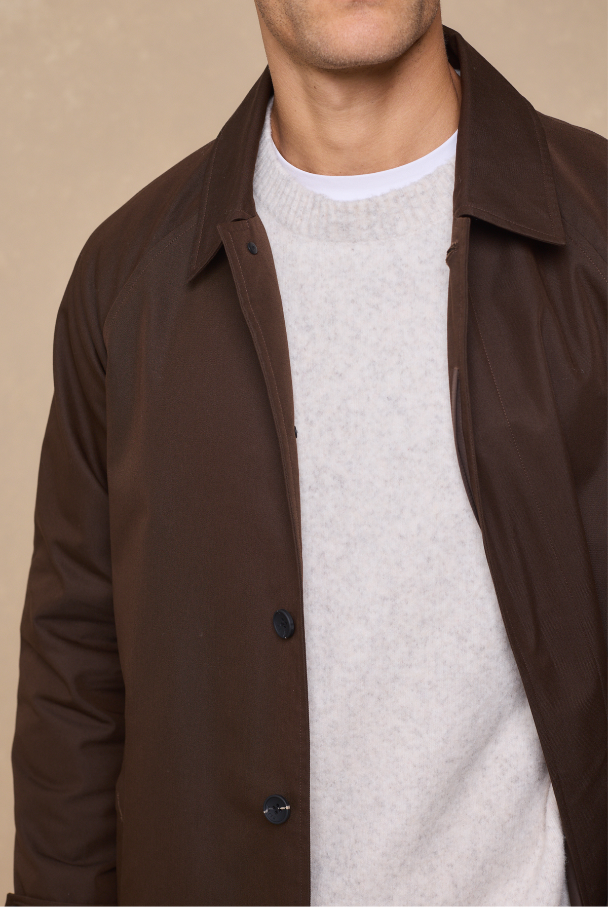 Iver Heavy Cotton Trench - Brown