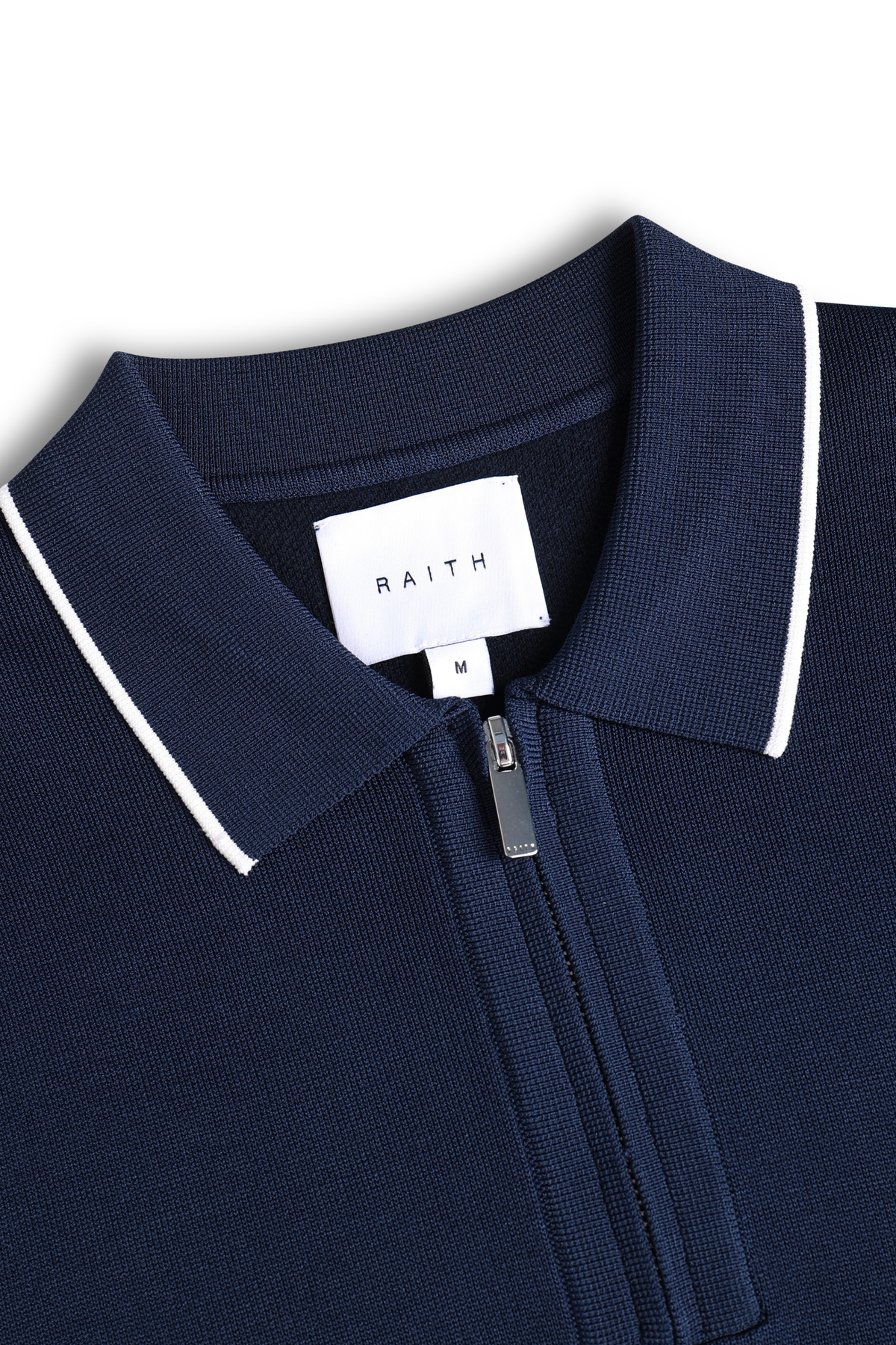 Henry Zip Short Sleeve Polo - Navy