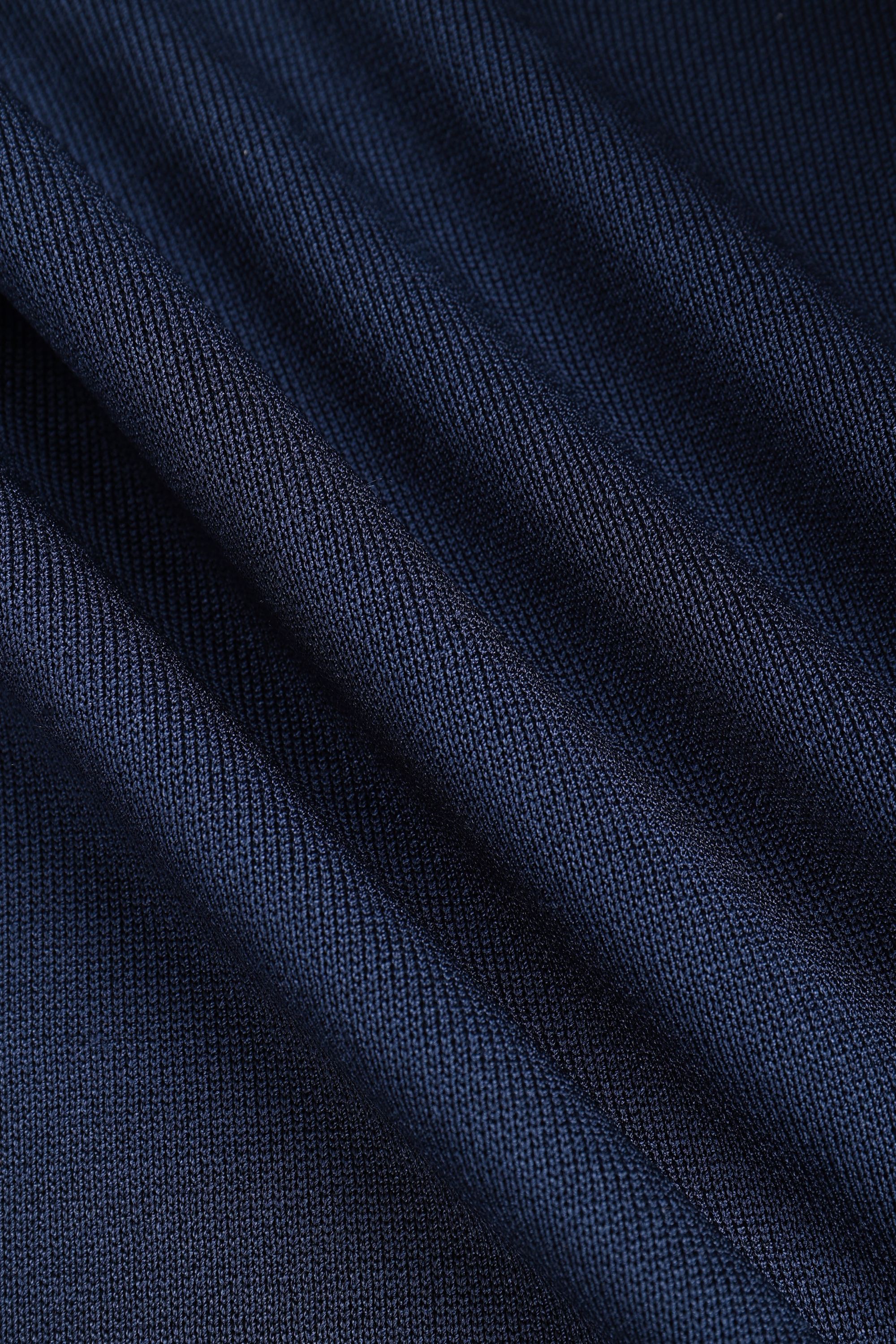 Henry Zip Short Sleeve Polo - Navy