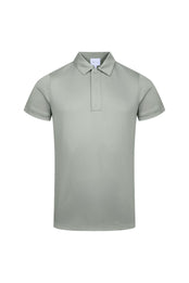 Santi gemerceriseerd poloshirt - Licht saliegroen