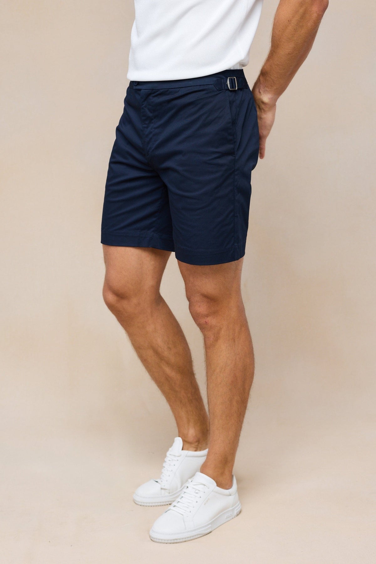 Pecori Buckle Short - Marineblauw