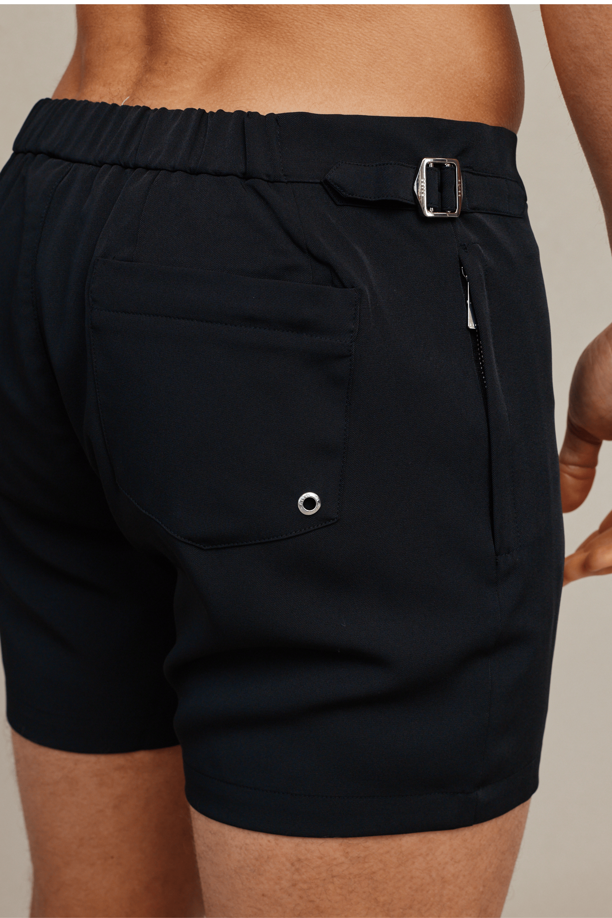 Barco Buckle Swim Short - Black