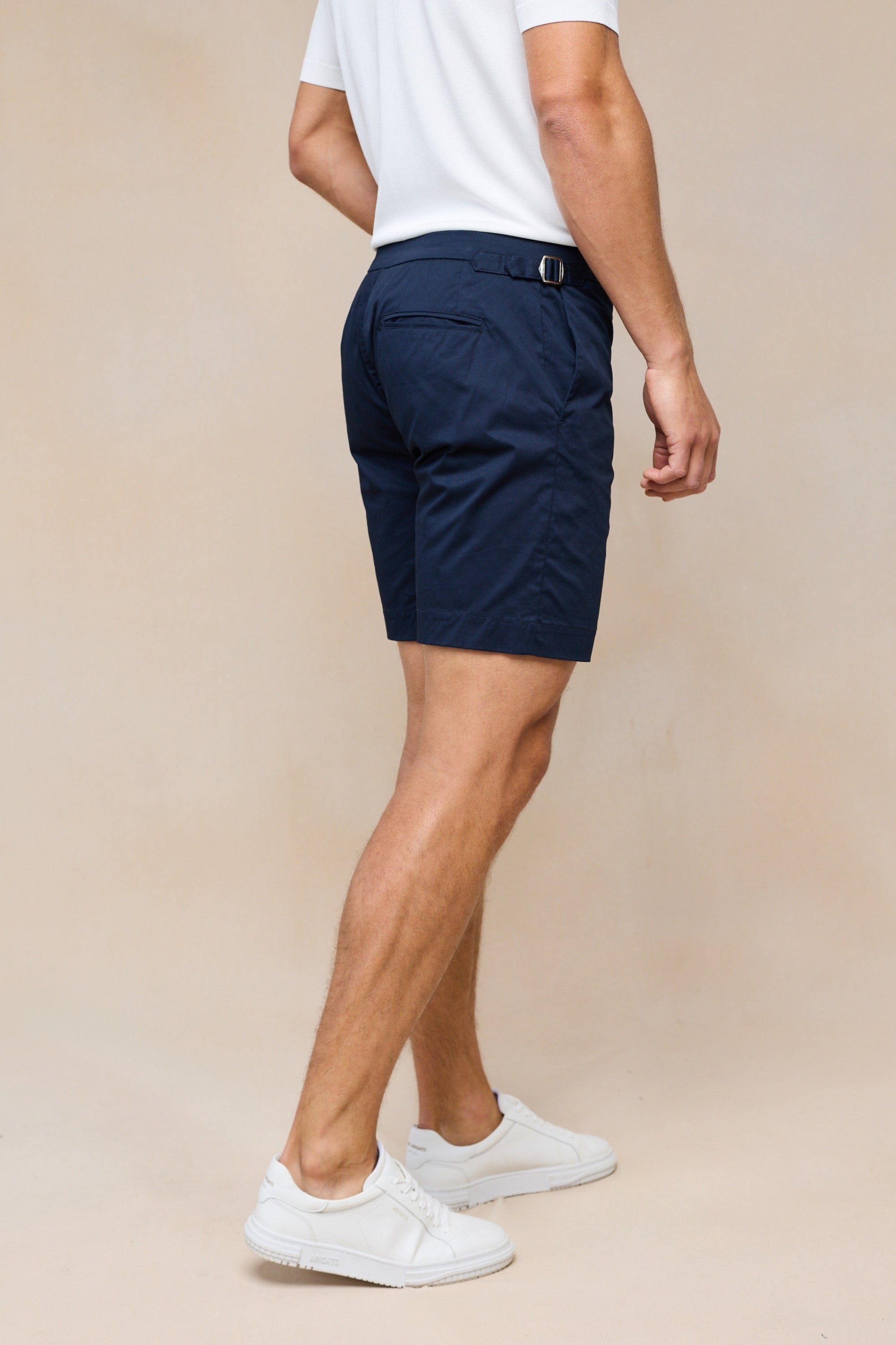Pecori Buckle Short - Marineblauw