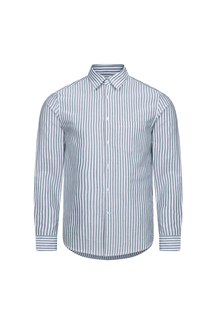 Abilo Striped Shirt - Khaki/Ecru