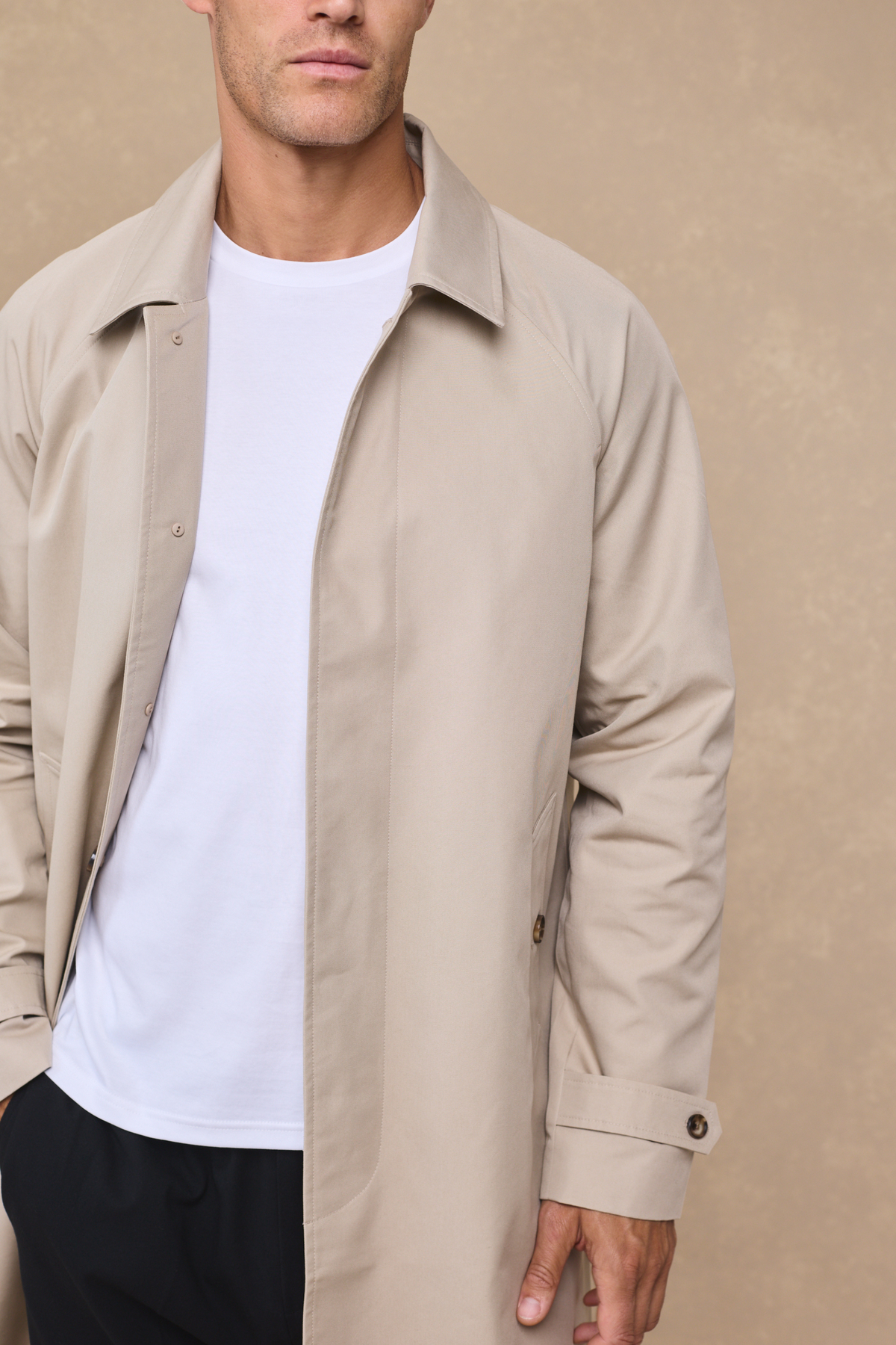 Iver Heavy Cotton Trench - Beige