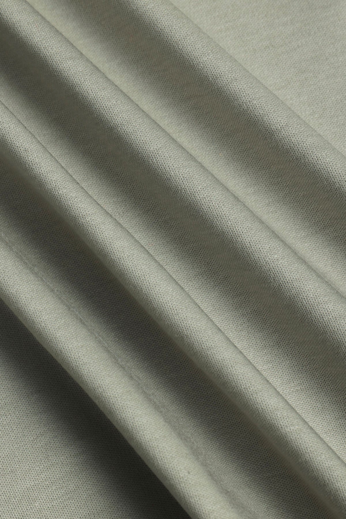 Luxe gemerceriseerd T-shirt - Licht saliegroen