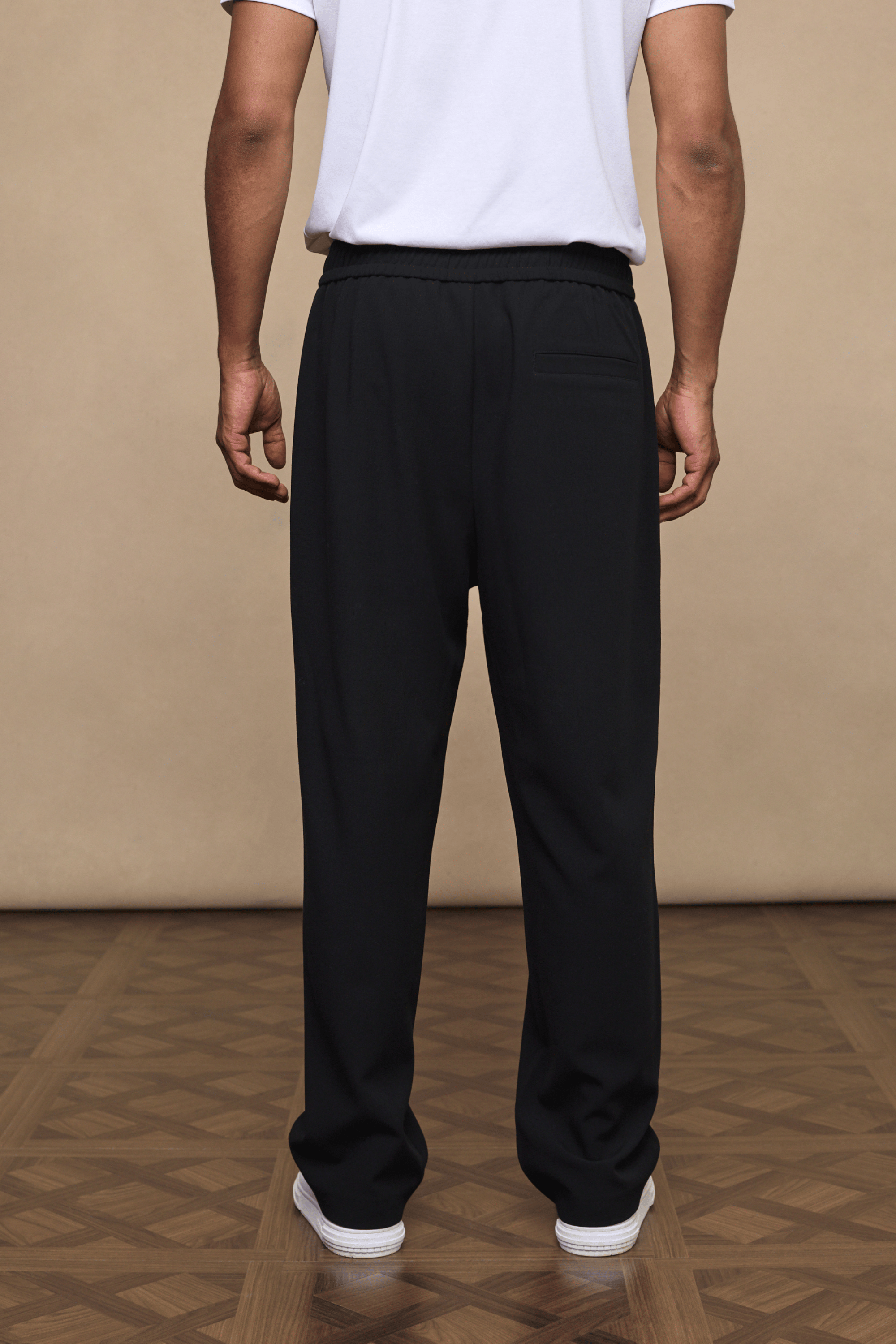 Julien Relaxed Pantalon met Panelen - Zwart