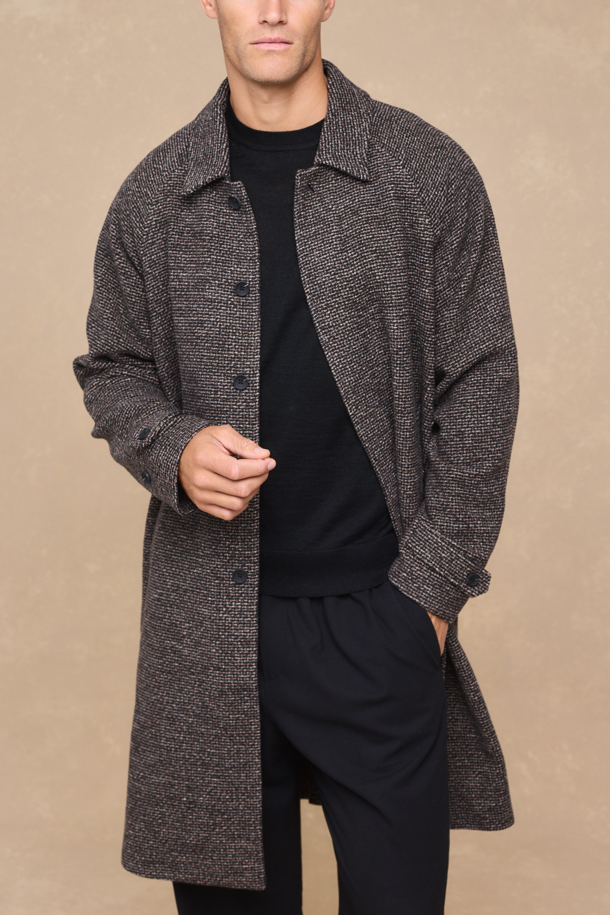 Rune Car Coat - Brown Multi