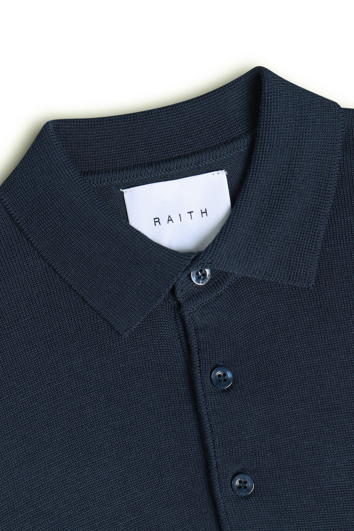 Pablo gebreide polo met korte mouwen en halve sluiting - marineblauw