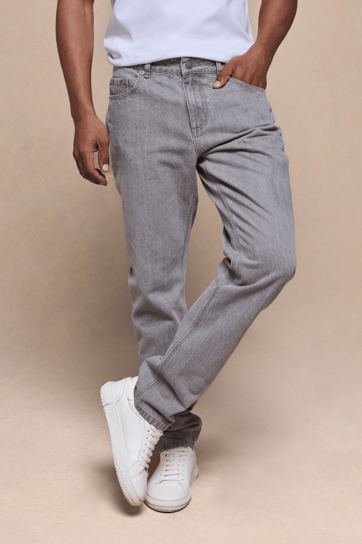 Marco Washed Jeans - Steengrijs