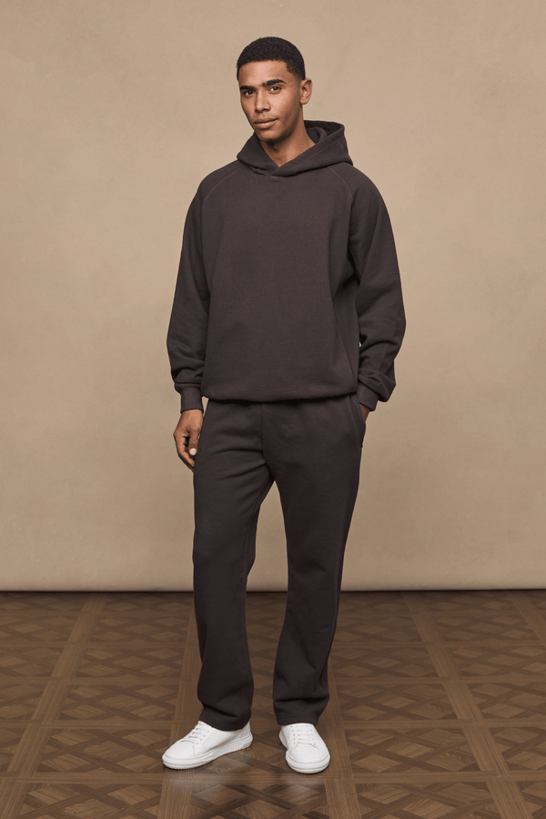 Axel joggingbroek met rechte pijpen - Donkerbruin